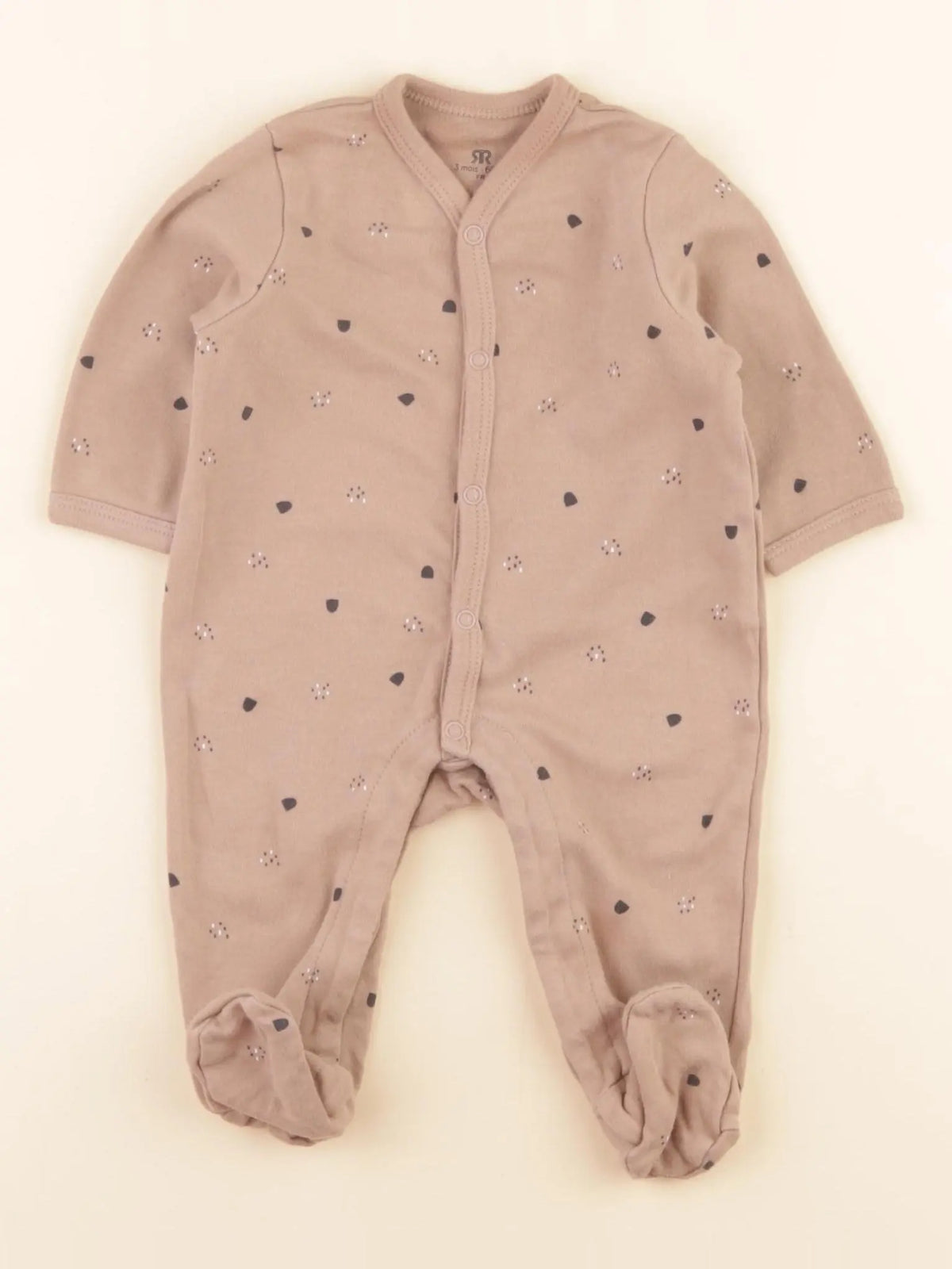 La Redoute - pyjama coton marron - 3 mois