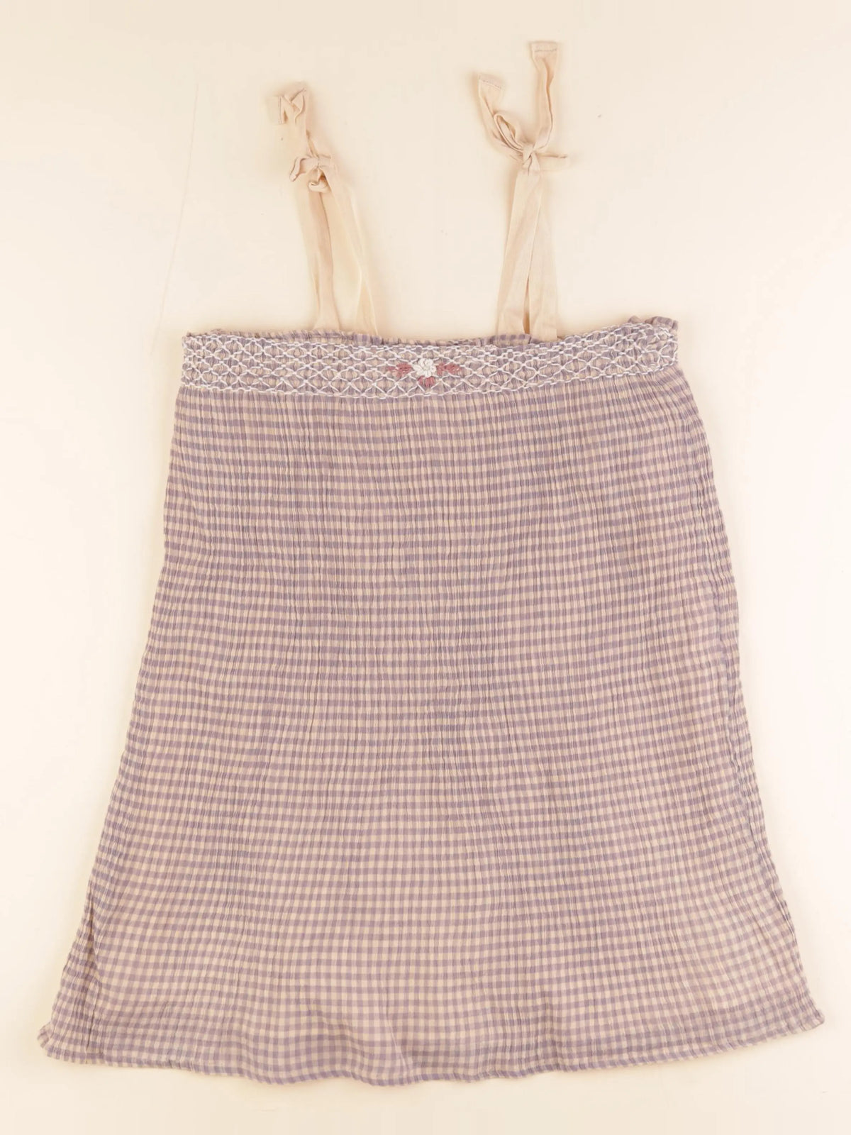 Emile et Ida - robe violet, beige - 10 ans