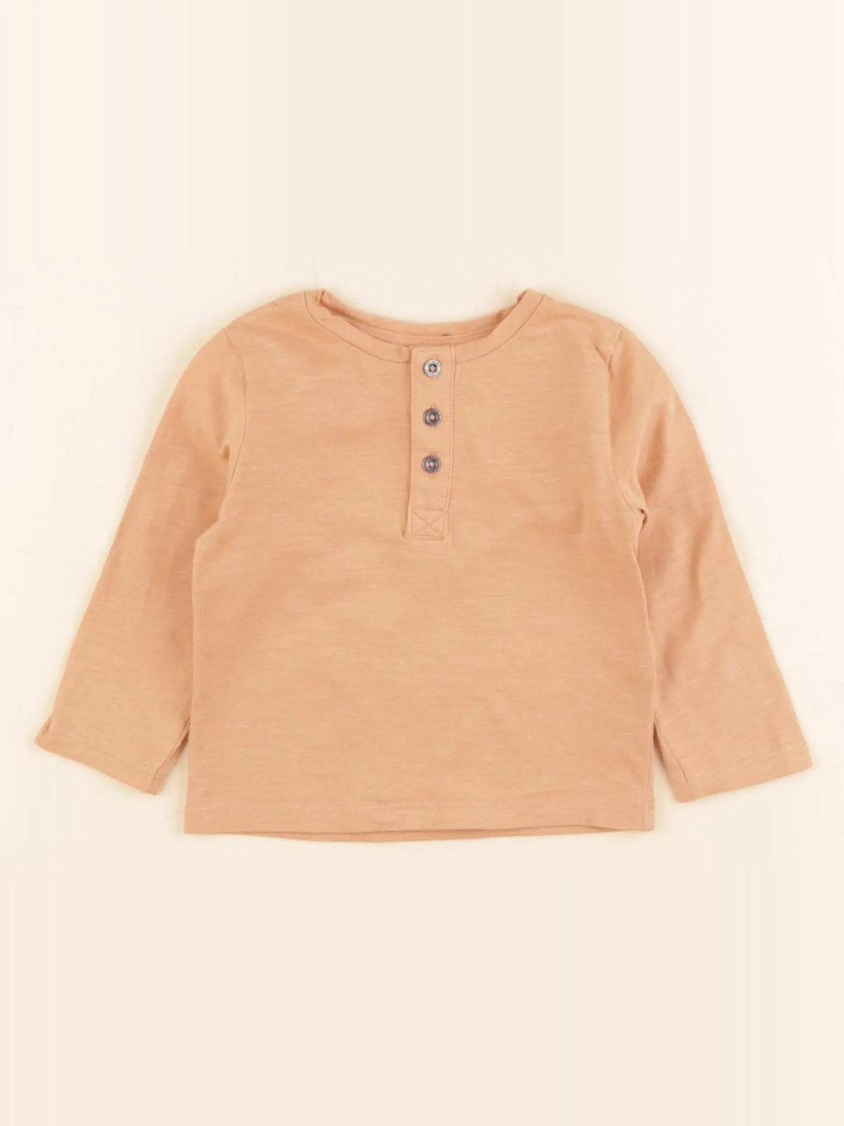 Vertbaudet - tee-shirt marron - 6 mois
