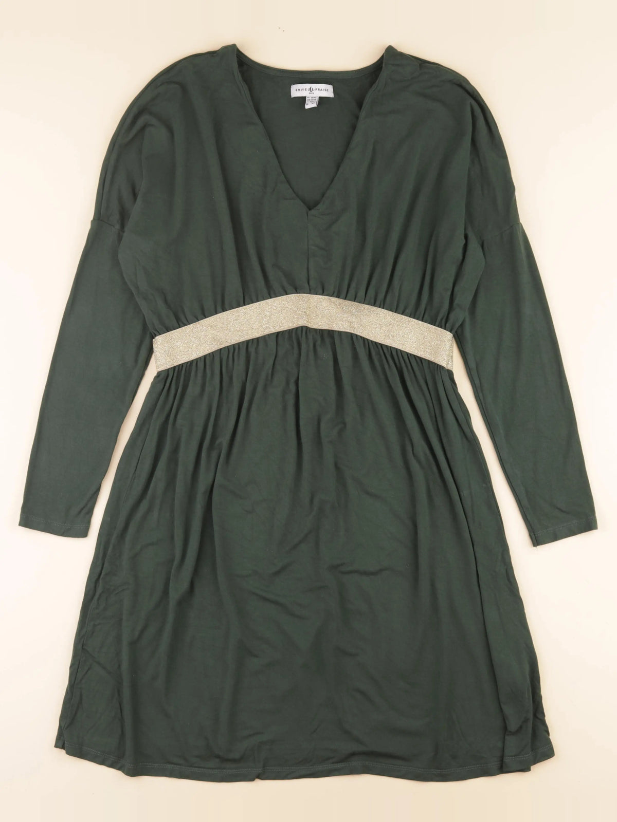 Envie de fraise - robe grossesse vert, or - 38 à 40