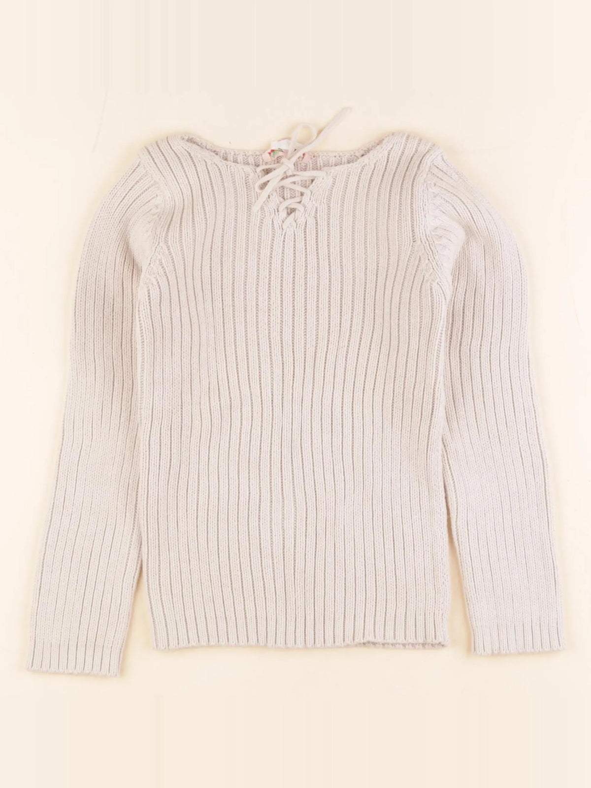 Bonpoint - pull beige - 8 ans