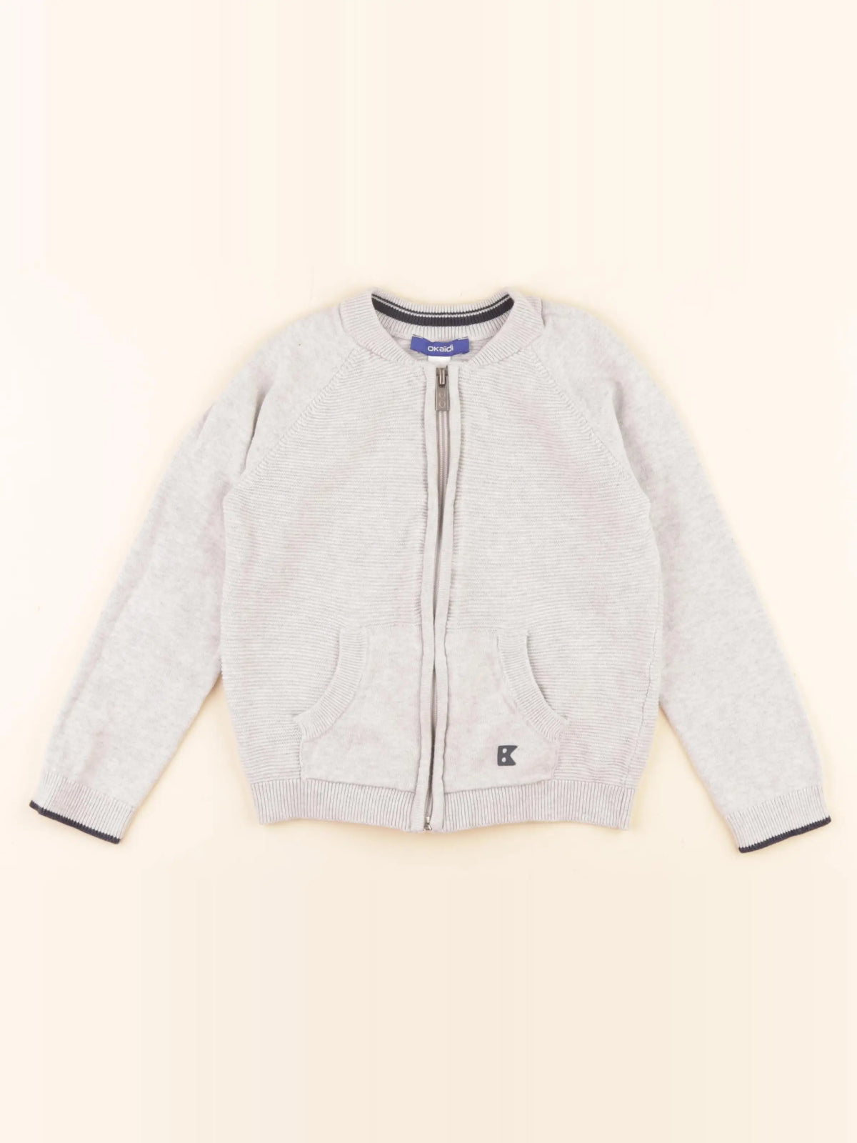 Okaidi - gilet gris - 4 ans