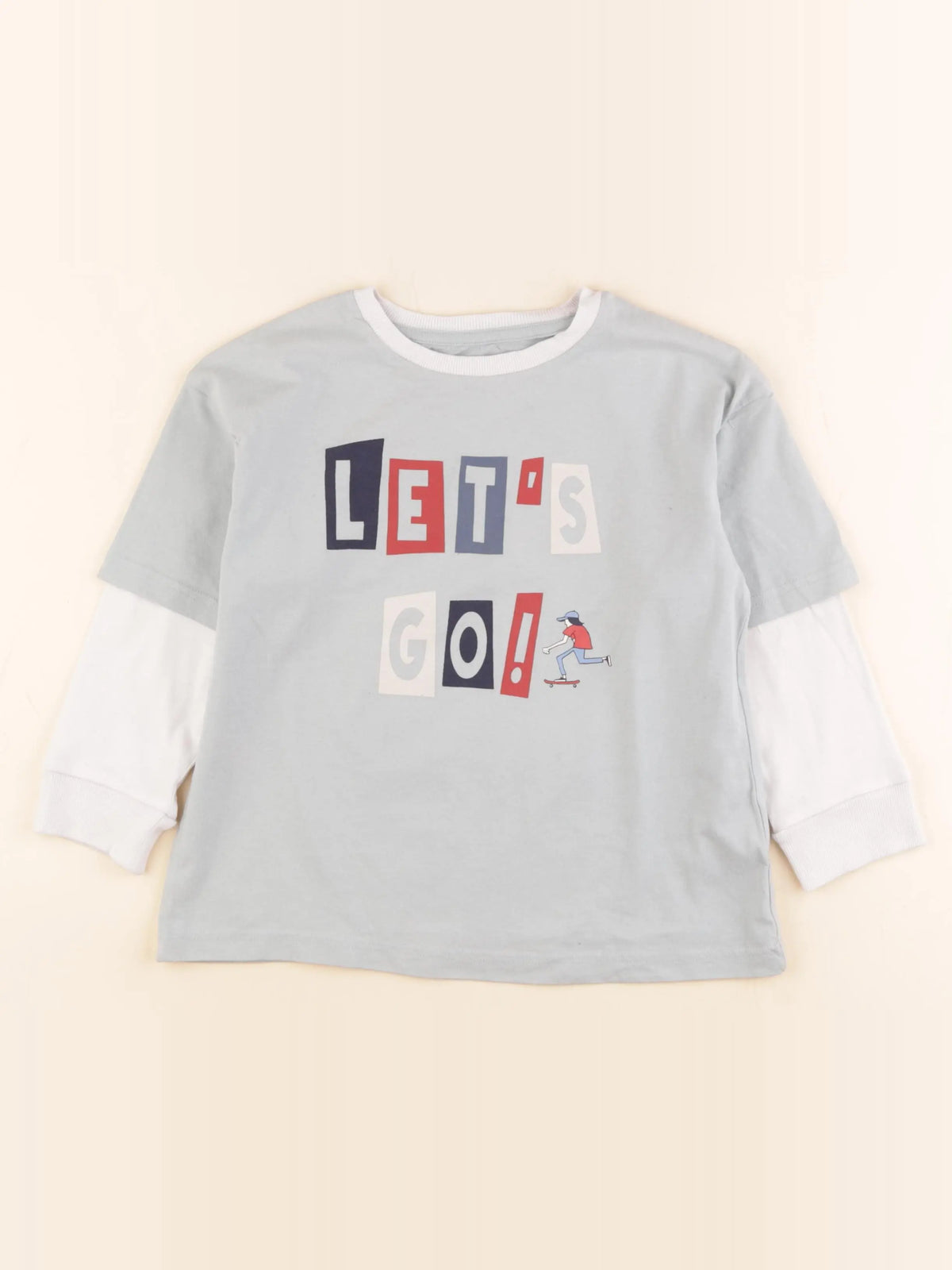 Vertbaudet - tee-shirt vert - 6 ans