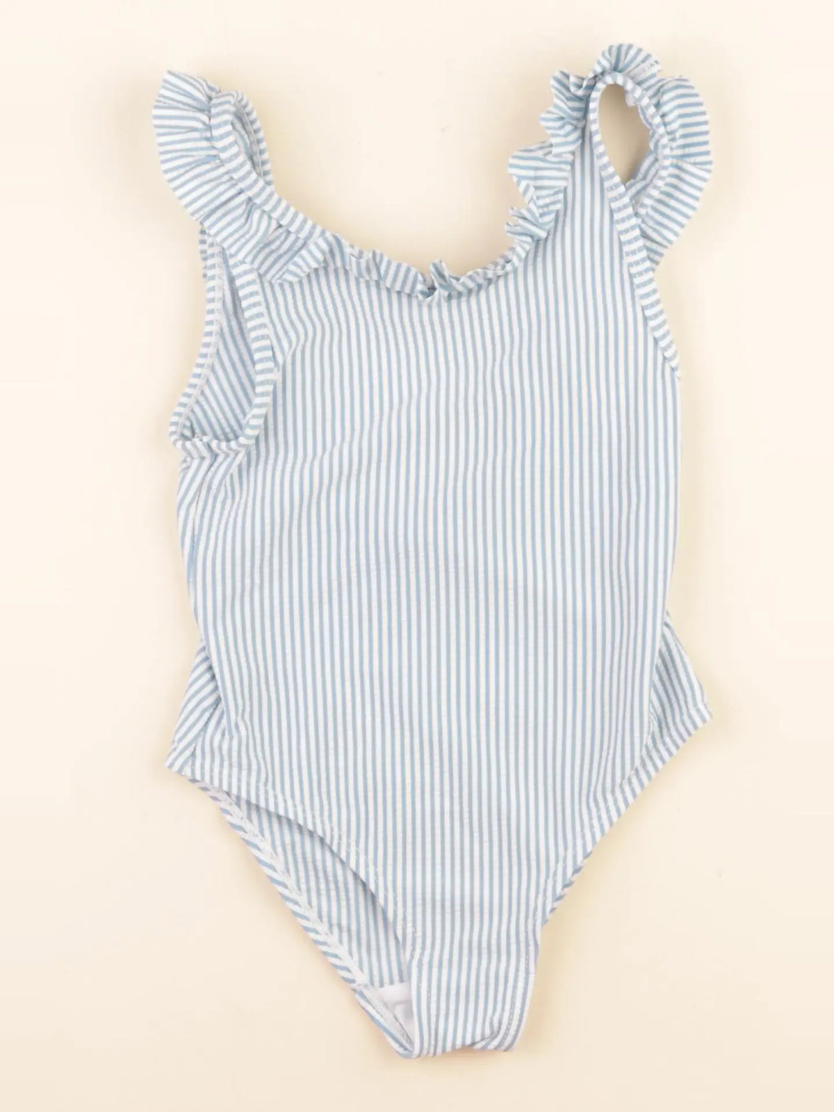 Monoprix - maillot de bain bleu, blanc - 4 ans