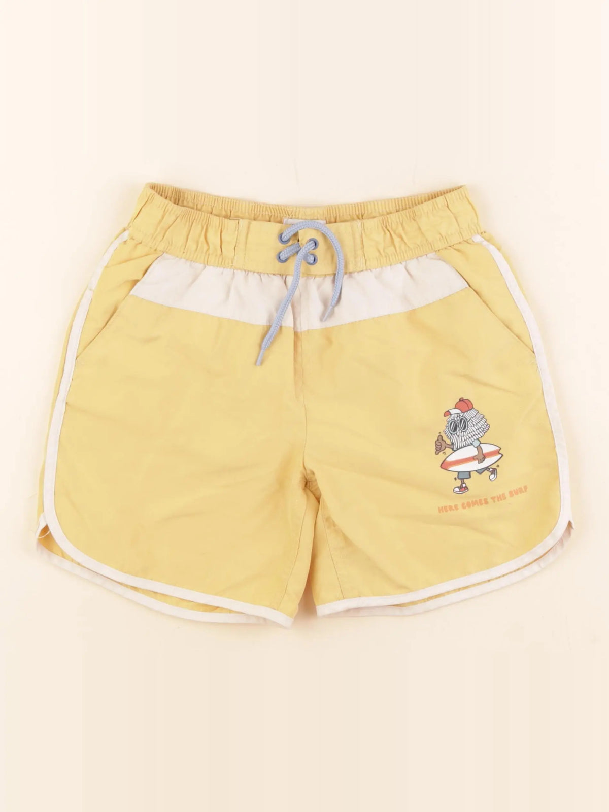 Vertbaudet - maillot de bain jaune - 6 ans