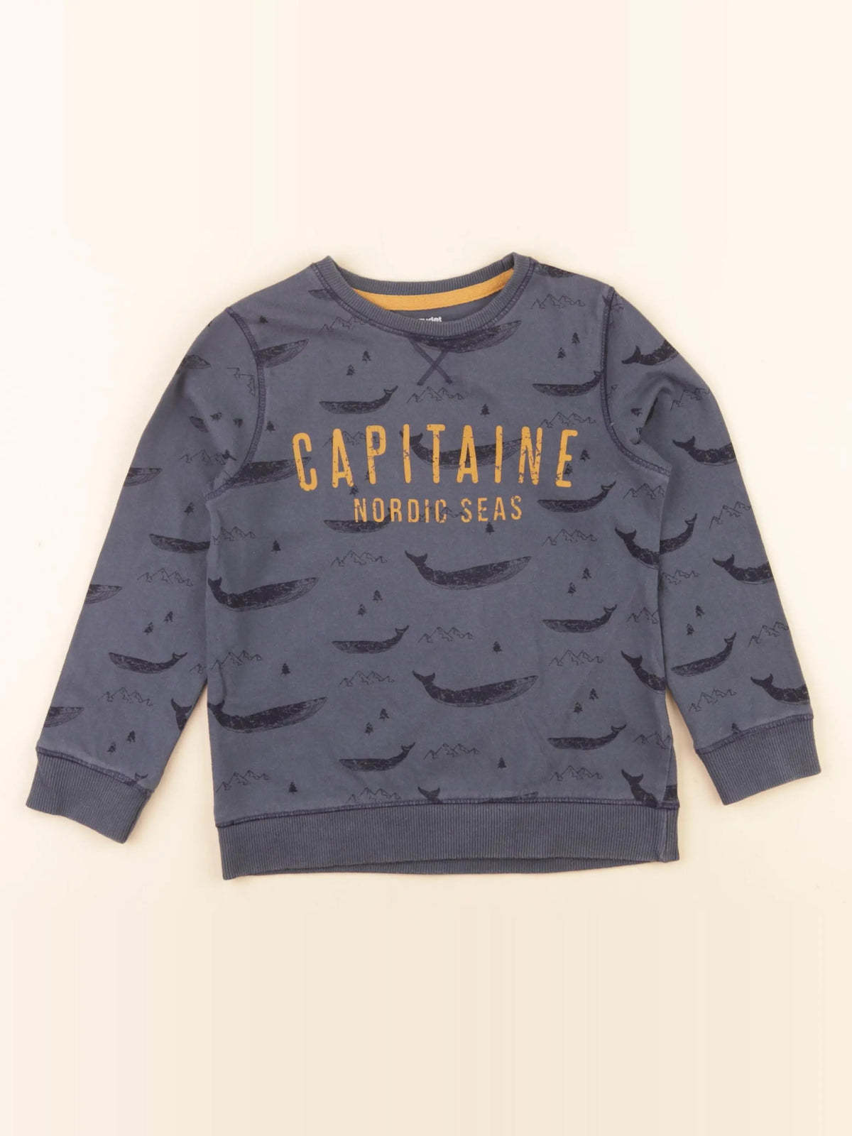 Vertbaudet - tee-shirt bleu - 5 ans