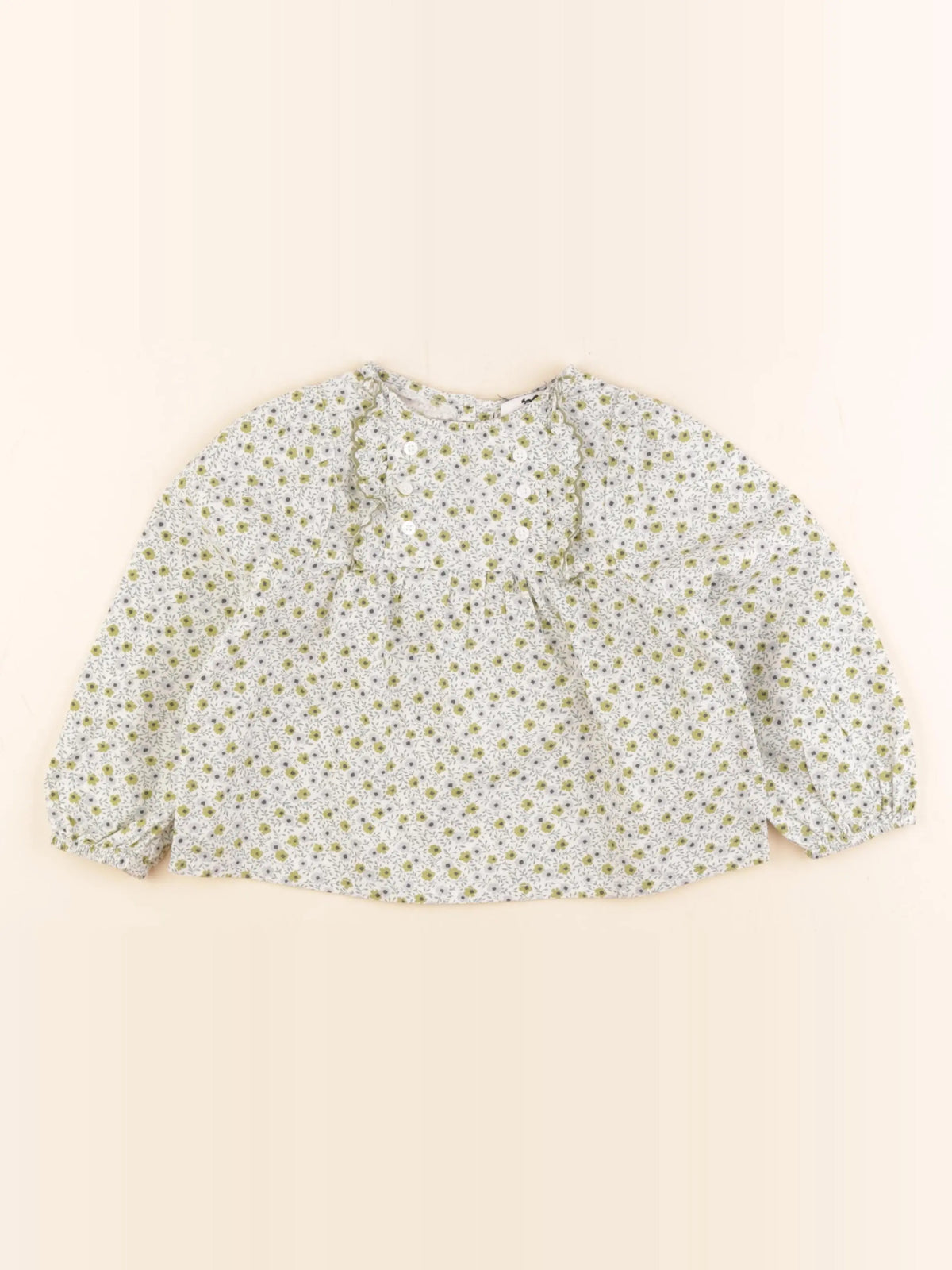 Cyrillus - blouse vert - 3 ans