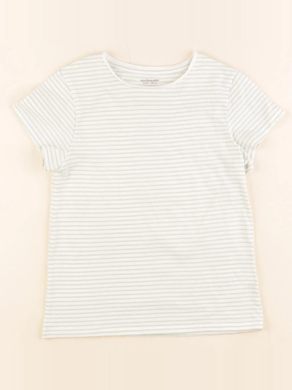 Vertbaudet - tee-shirt vert - 8 ans
