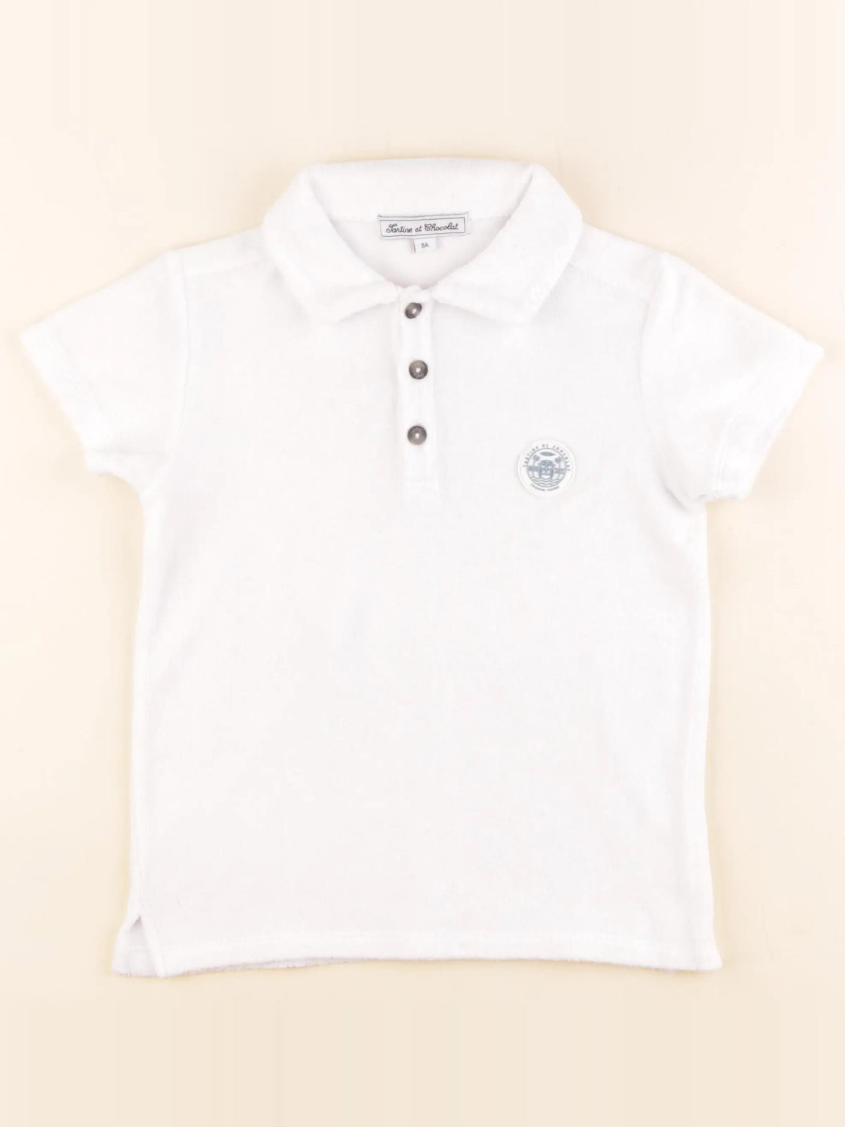 Tartine & Chocolat - polo blanc - 8 ans
