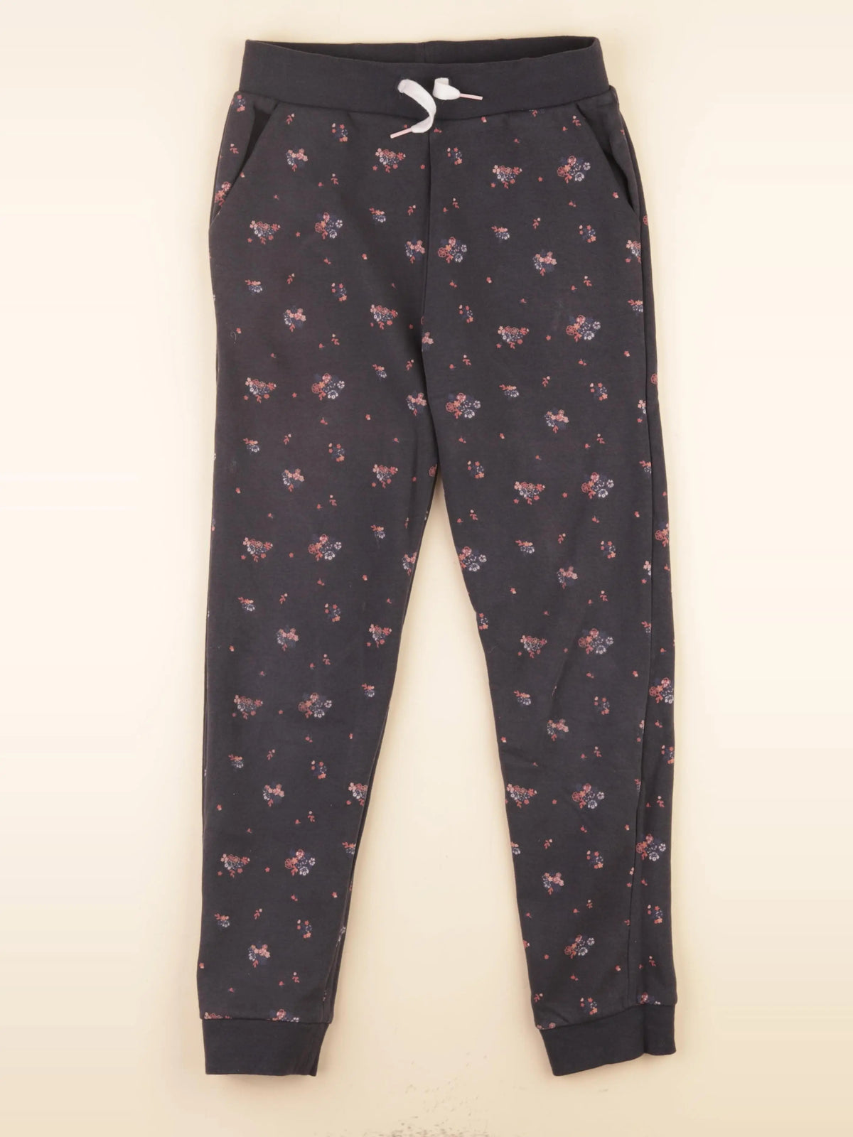 Vertbaudet - jogging noir, rose - 10 ans
