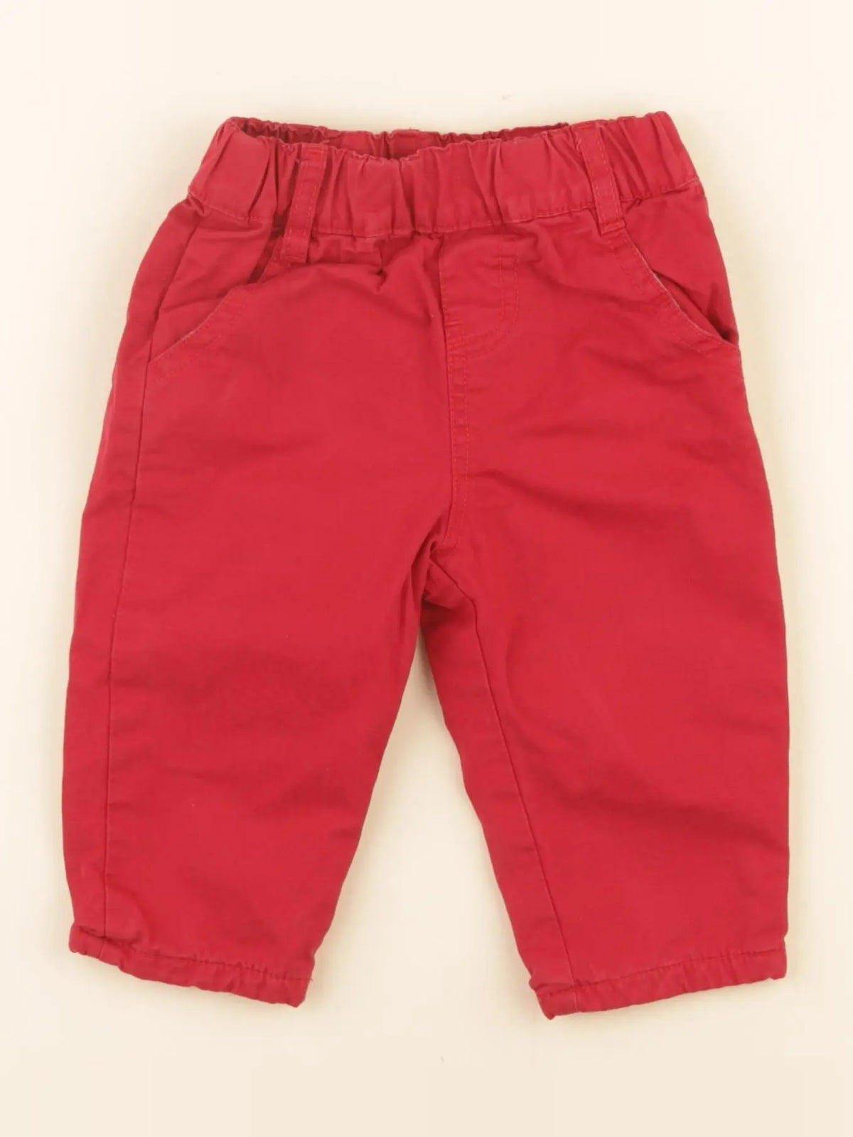 Boutchou - pantalon rouge - 6 mois
