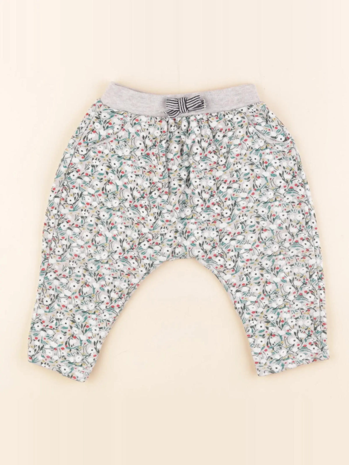 Petit Bateau - jogging gris - 12 mois