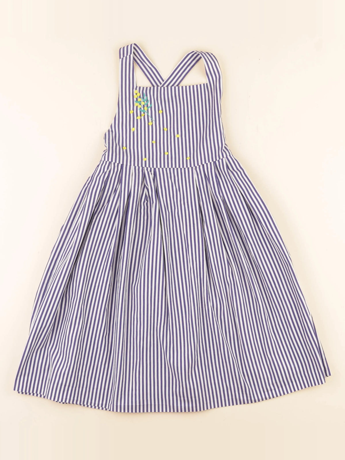Jacadi - robe blanc, bleu - 5 ans