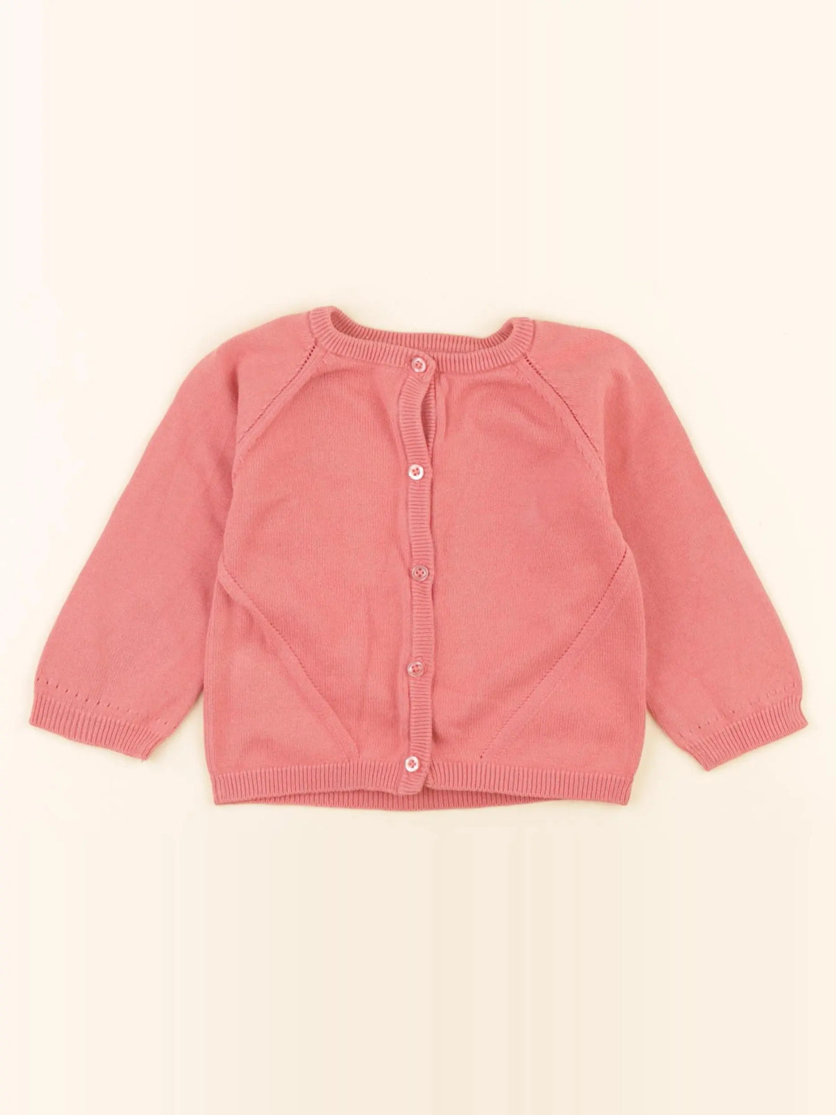 Eden & Victor - gilet rose - 12 mois