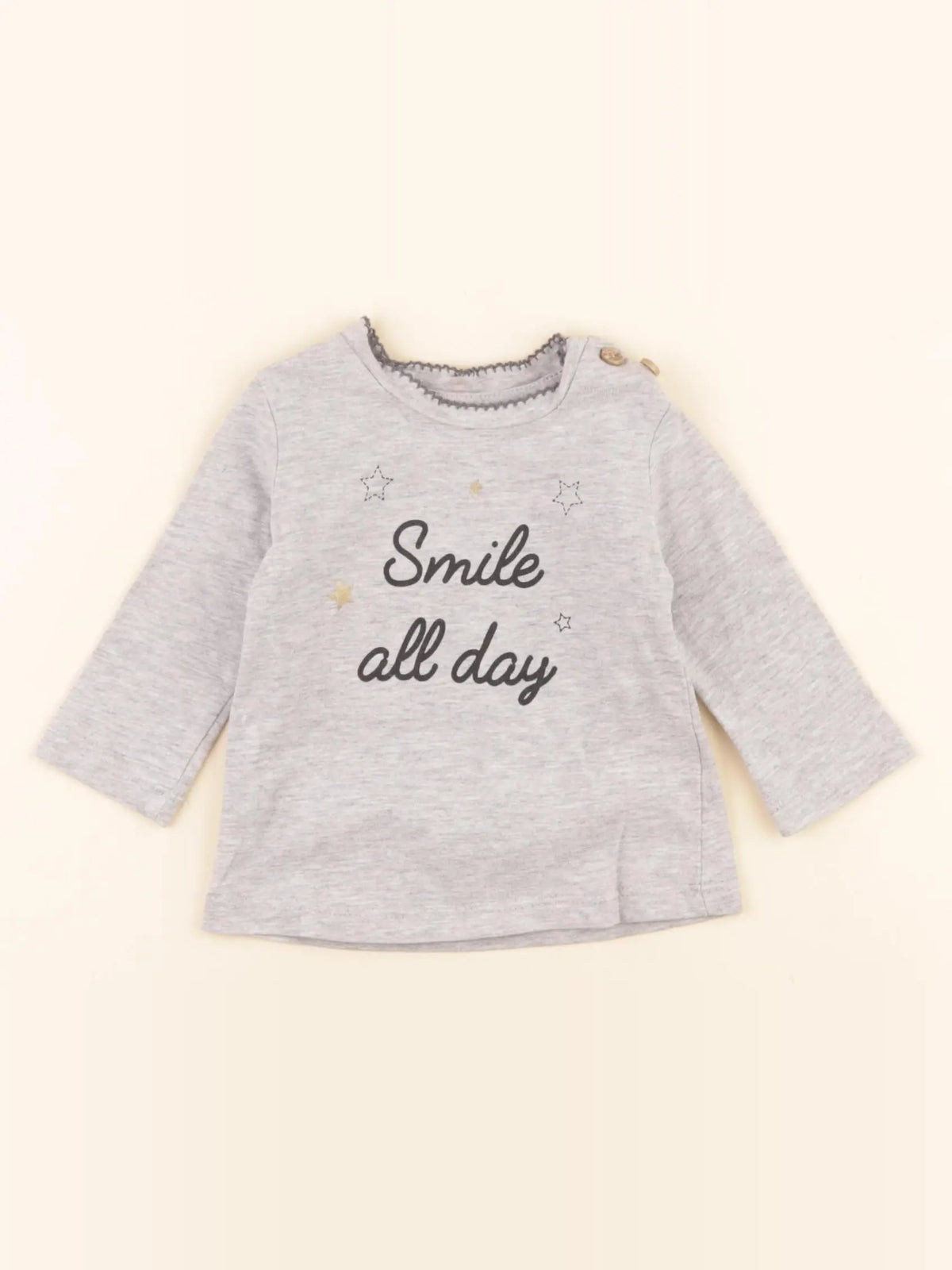 La Redoute - tee-shirt gris - 3 mois