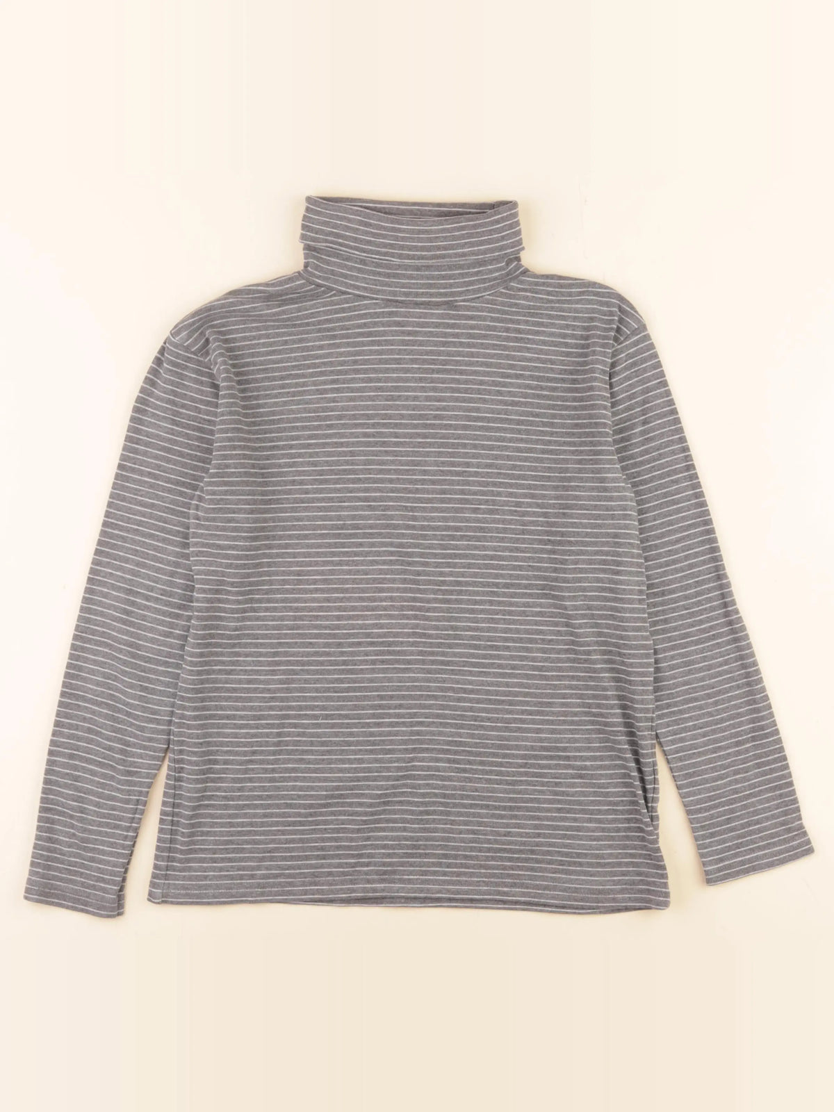 Vertbaudet - sous-pull gris, blanc - 14 ans