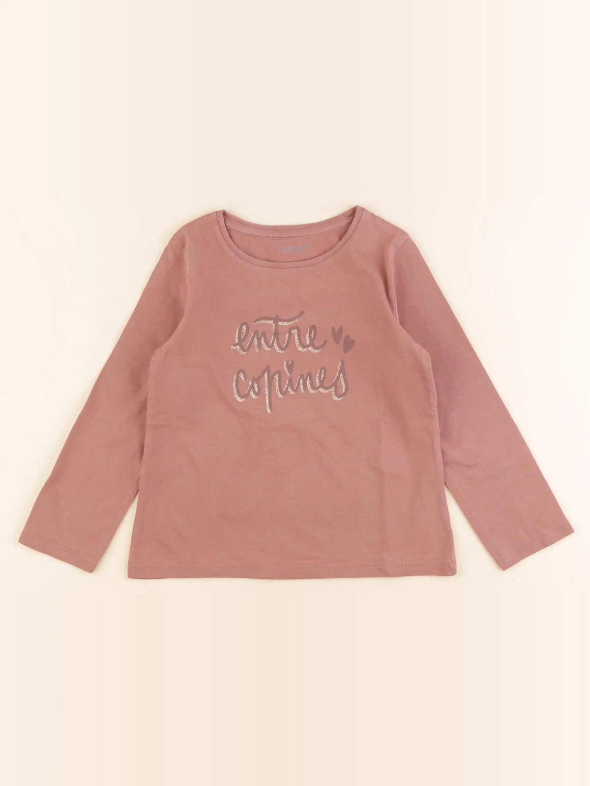 Vertbaudet - tee-shirt marron - 4 ans