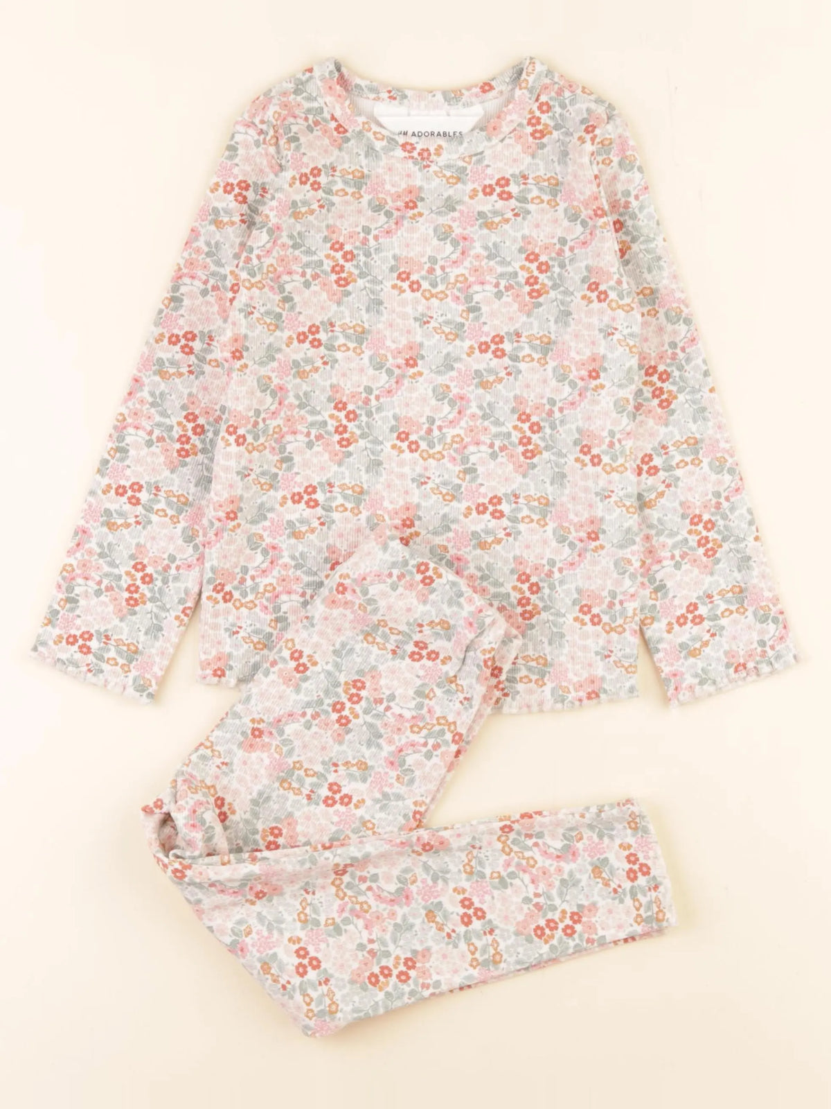 H&M - pyjama coton multicolore - 2/3 ans
