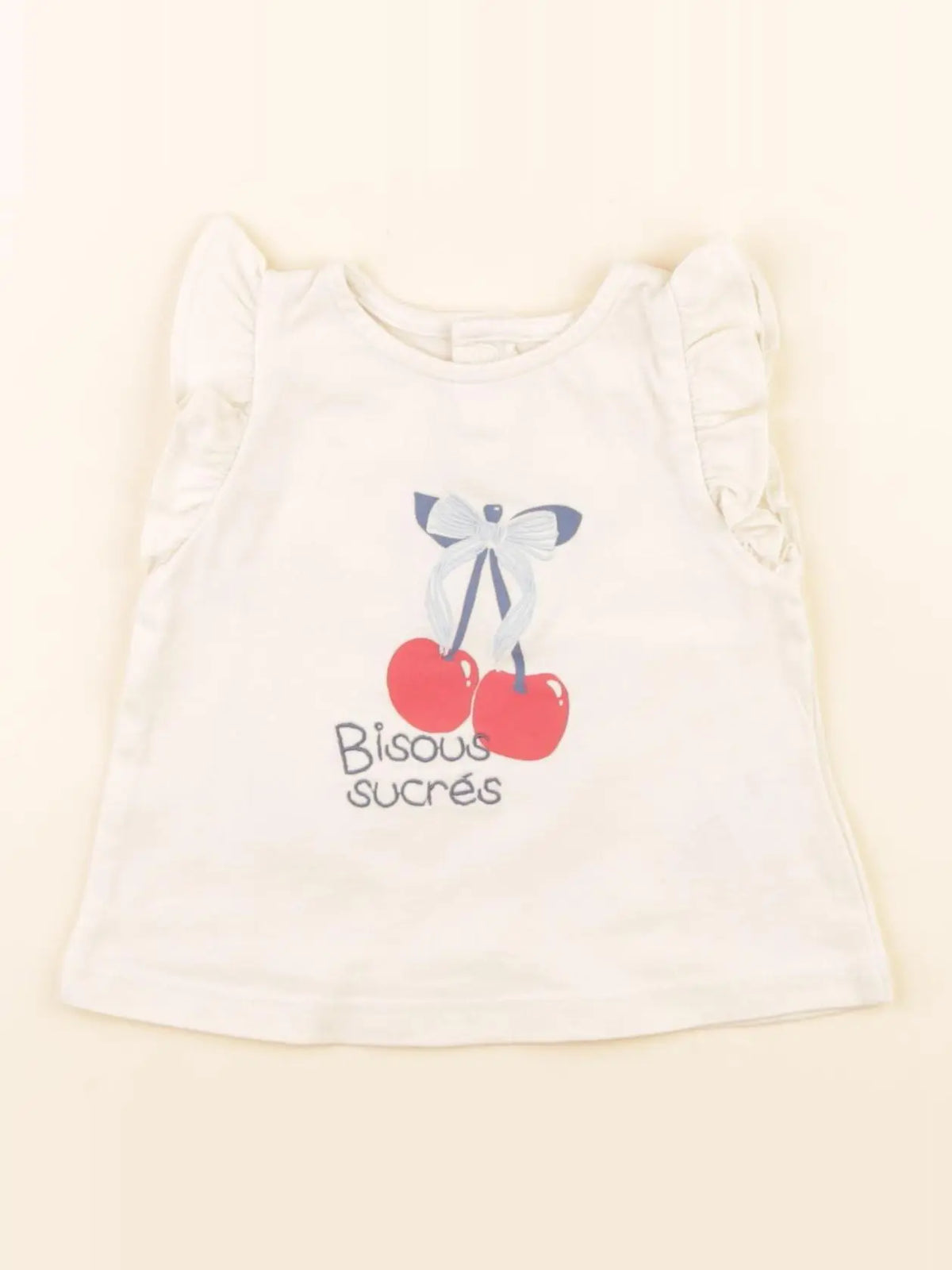 Vertbaudet - tee-shirt beige - 3 mois