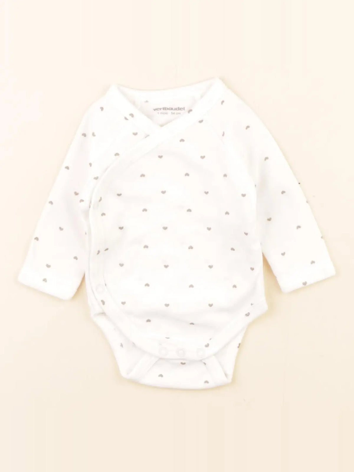 Vertbaudet - body blanc - 1 mois