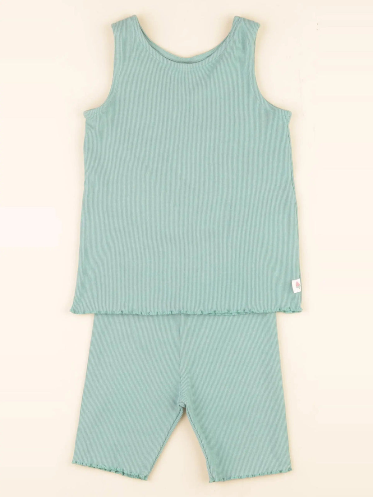 H&M - pyjama coton vert - 2/3 ans