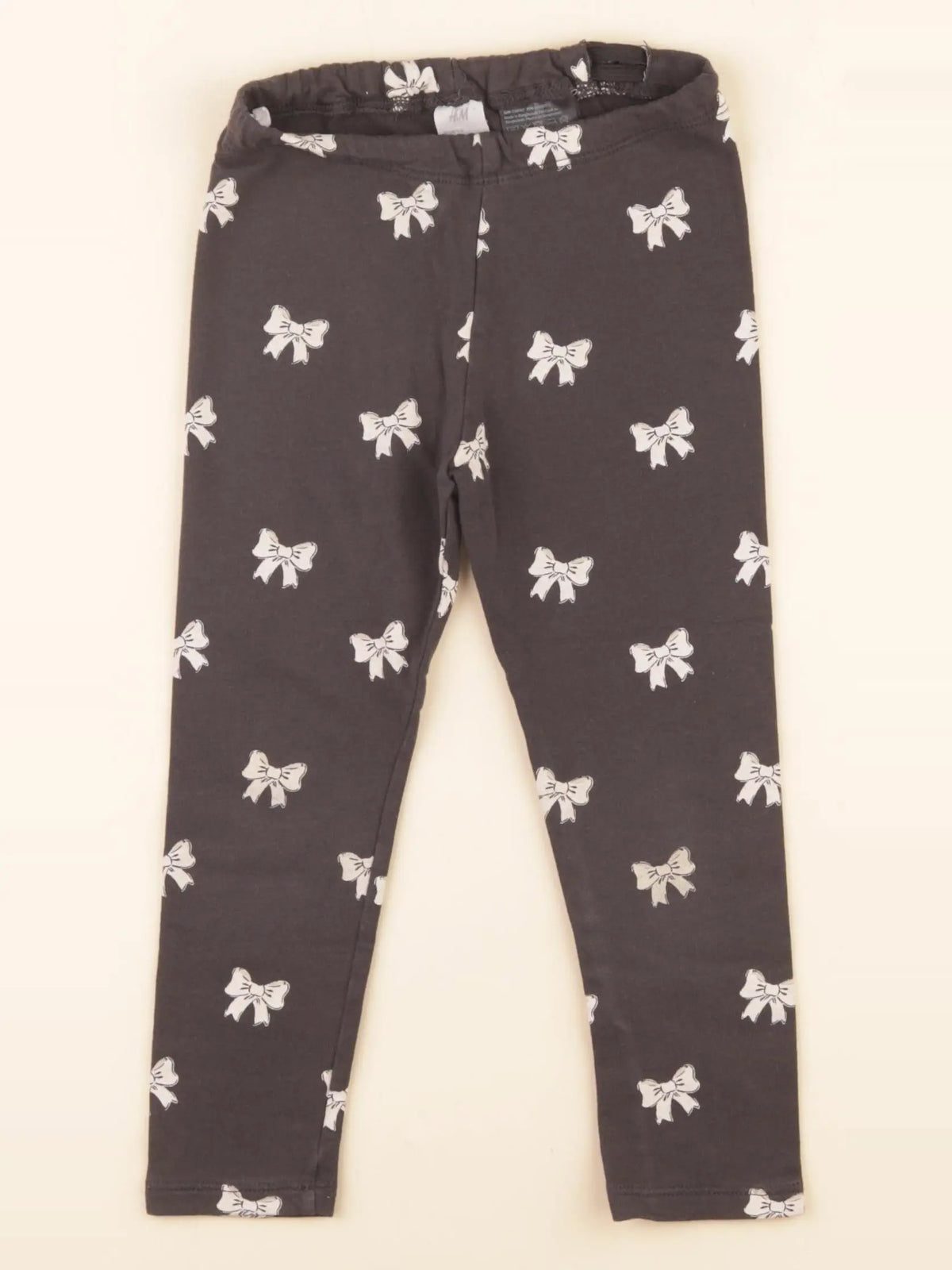 H&M - legging gris - 2/3 ans