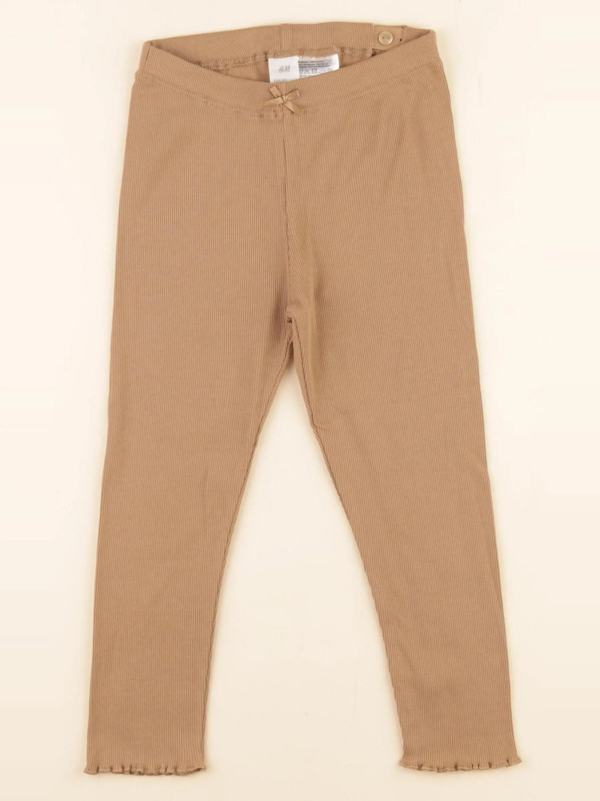H&M - legging marron - 3/4 ans