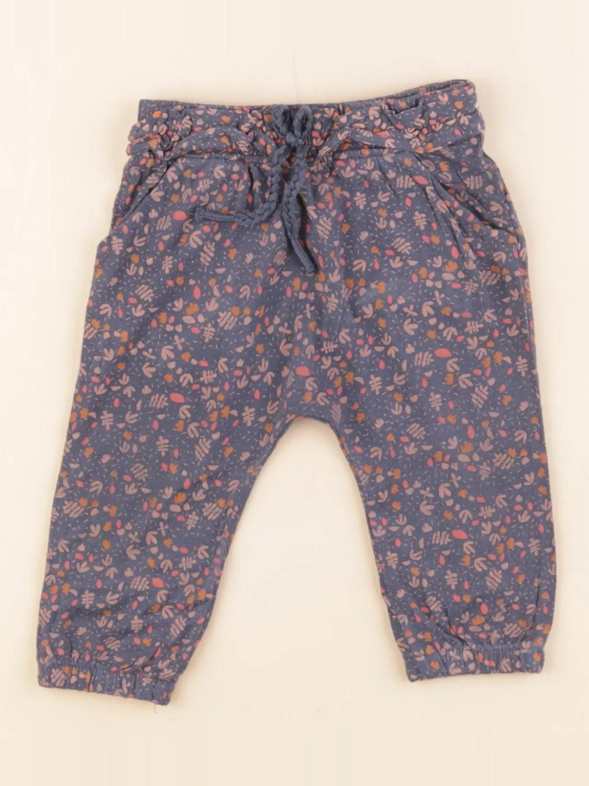 Vertbaudet - pantalon bleu - 9 mois