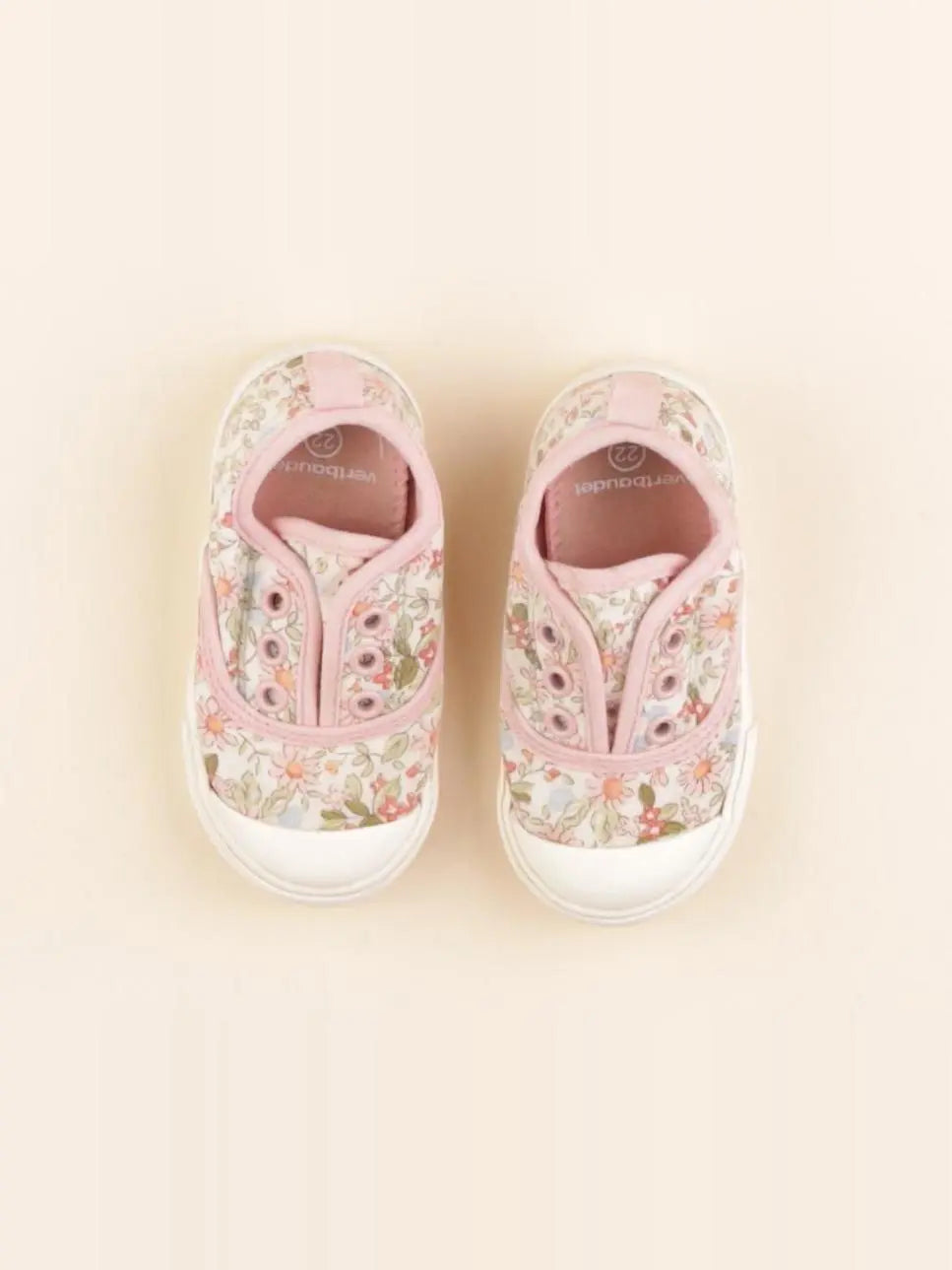Vertbaudet - tennis élastiqué rose - pointure 22