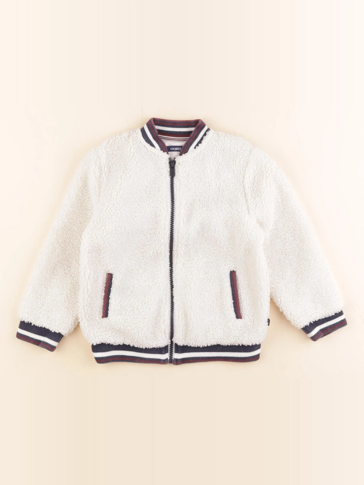 Okaidi - veste blanc - 4 ans