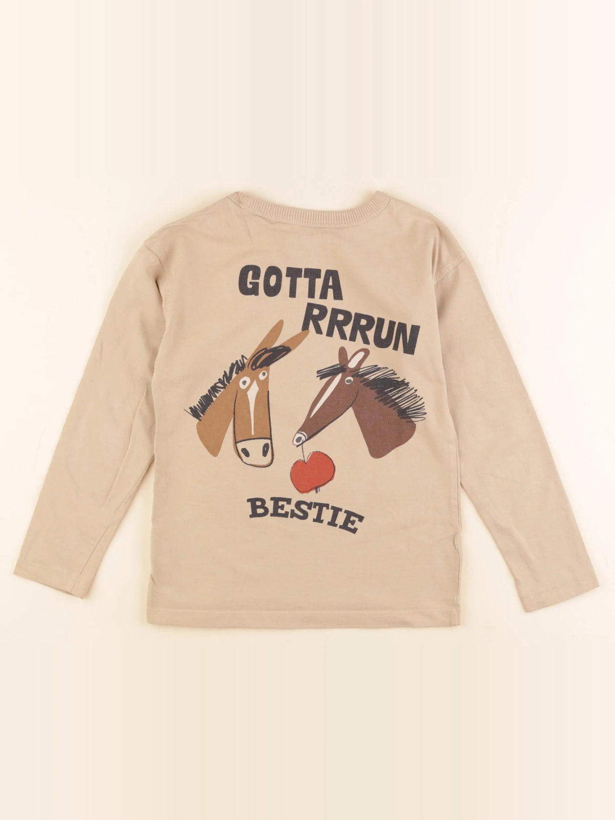 H&M - tee-shirt imprimé au dos beige - 6/8 ans