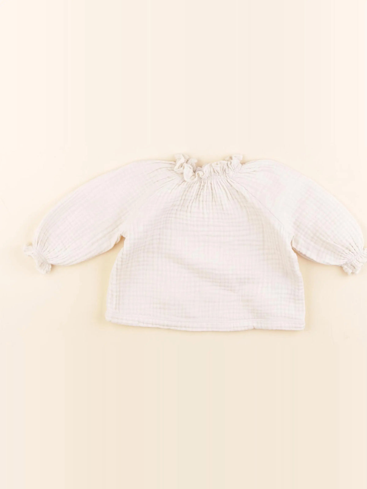 Zara - blouse beige - 1/3 mois