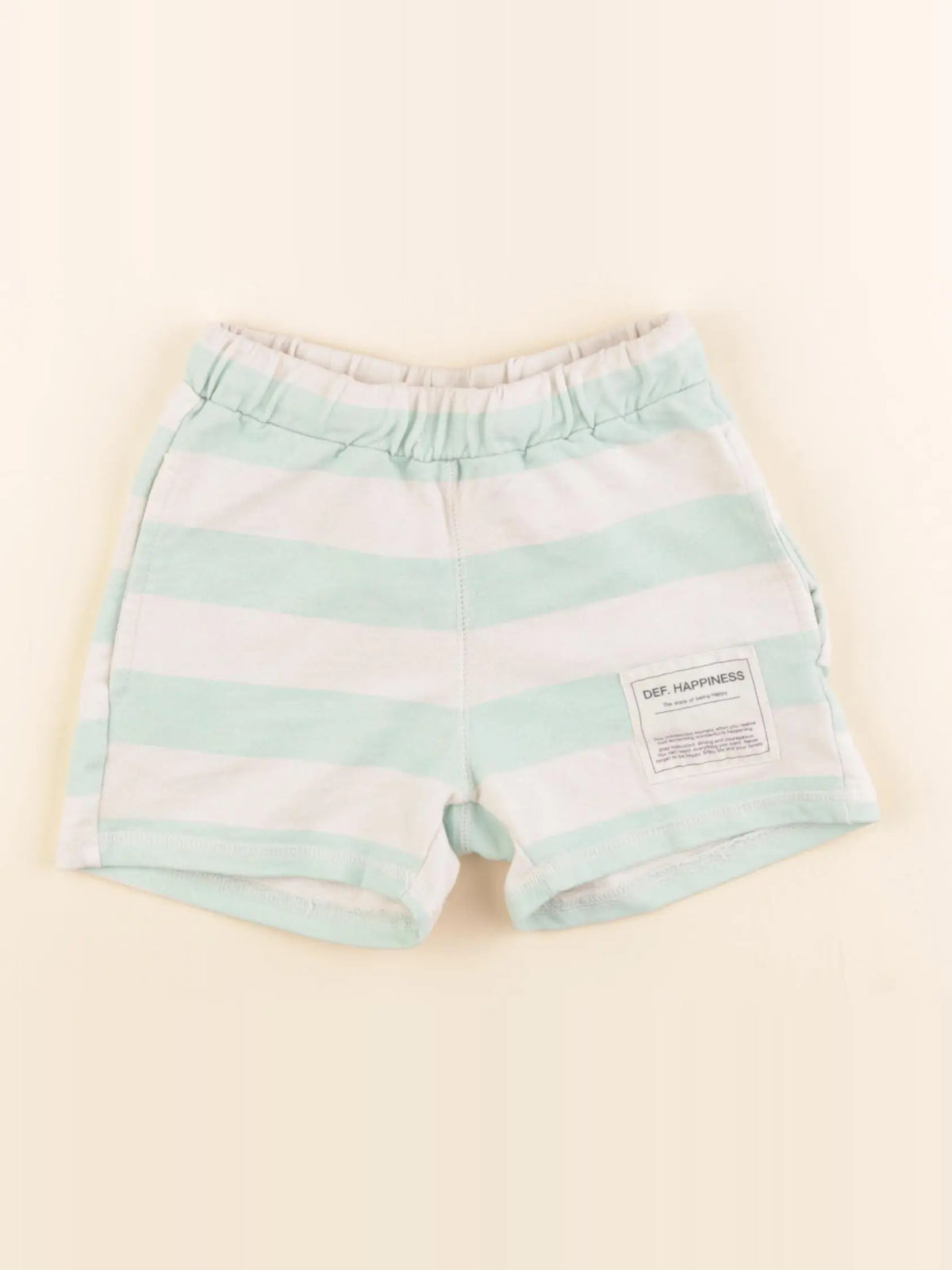 Zara - short blanc, vert - 4/5 ans