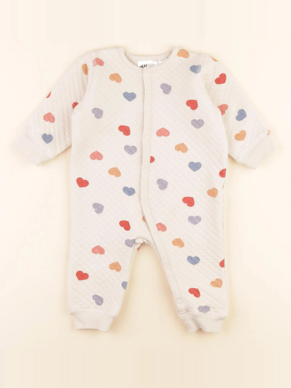 H&M - combinaison beige - 4/6 mois