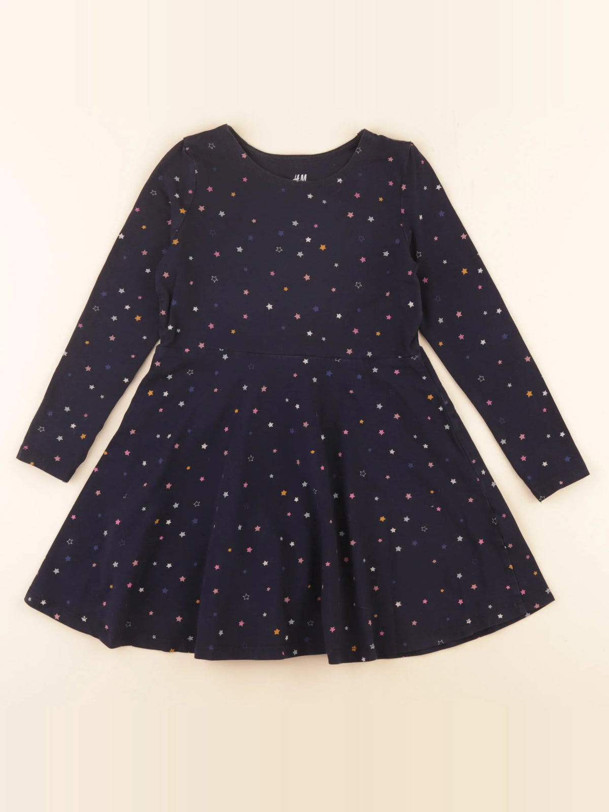H&M - robe bleu - 4/6 ans