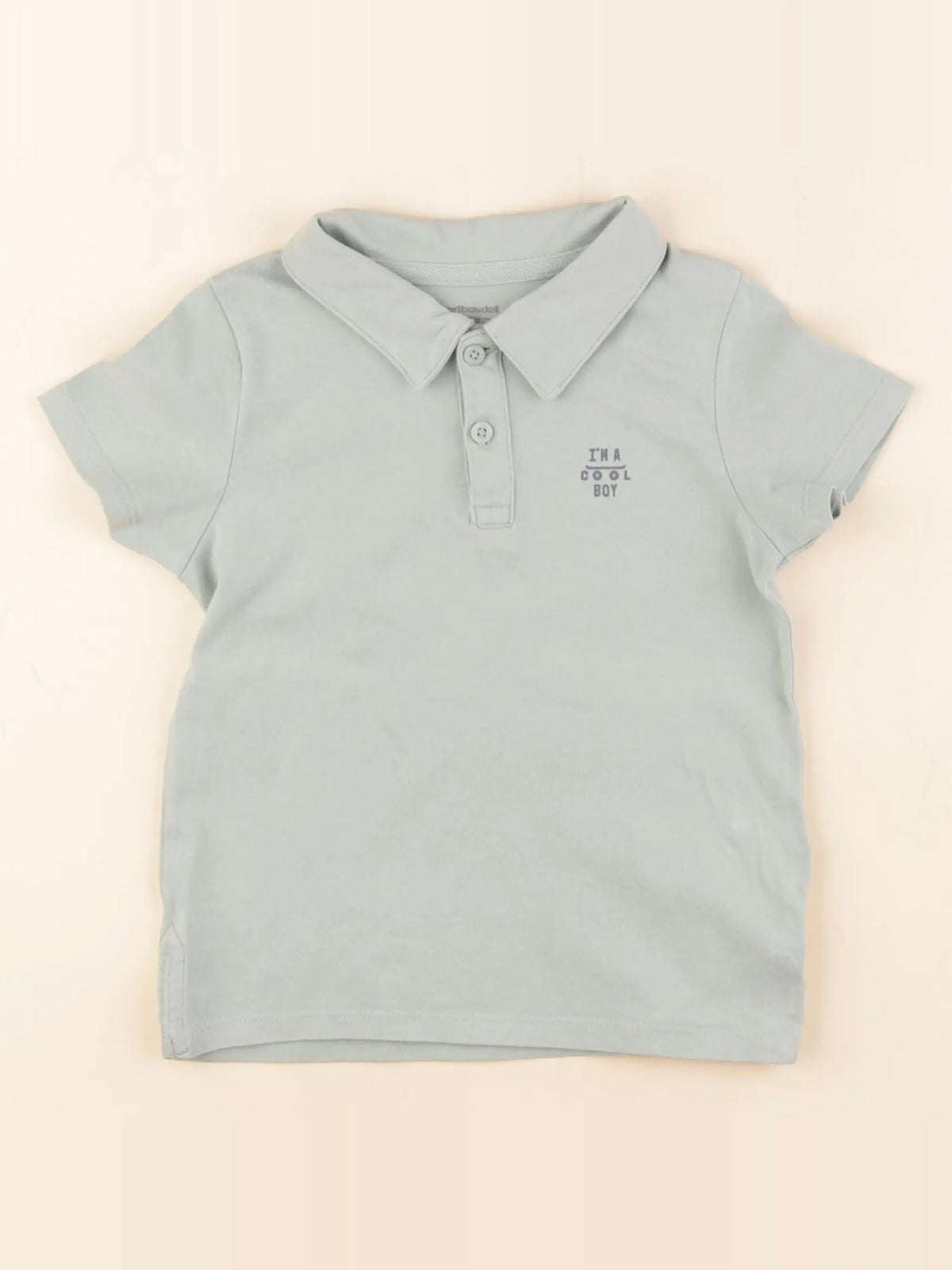 Vertbaudet - polo vert - 4 ans