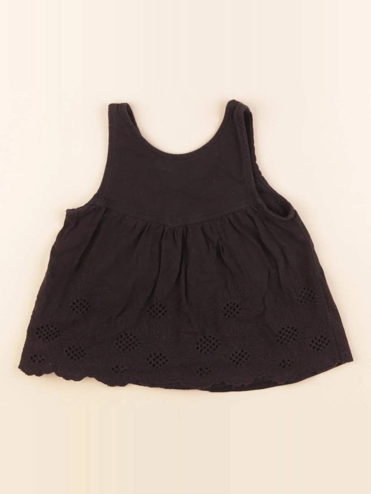 H&M - débardeur noir - 18/24 mois