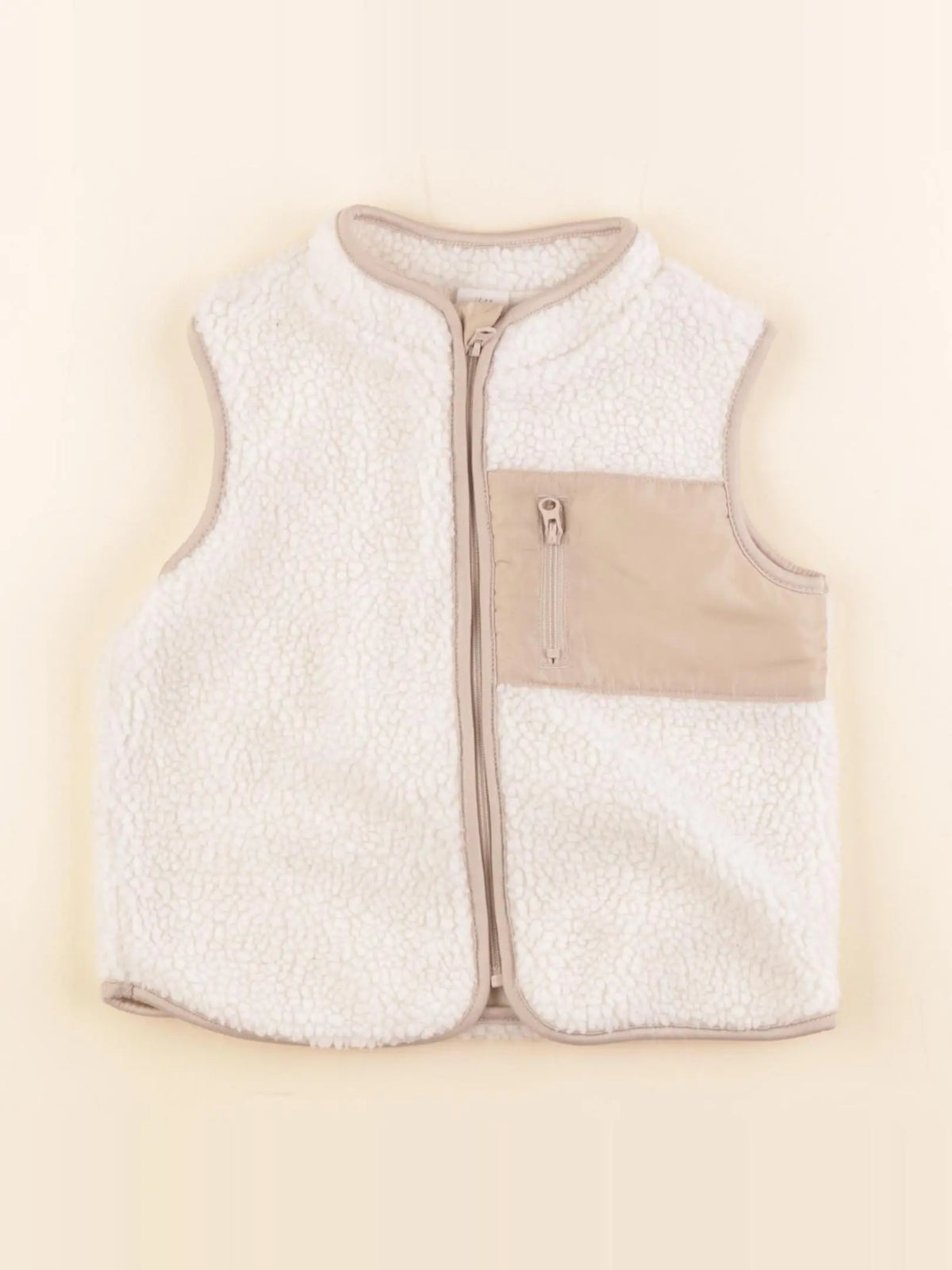 H&M - gilet blanc - 12/18 mois