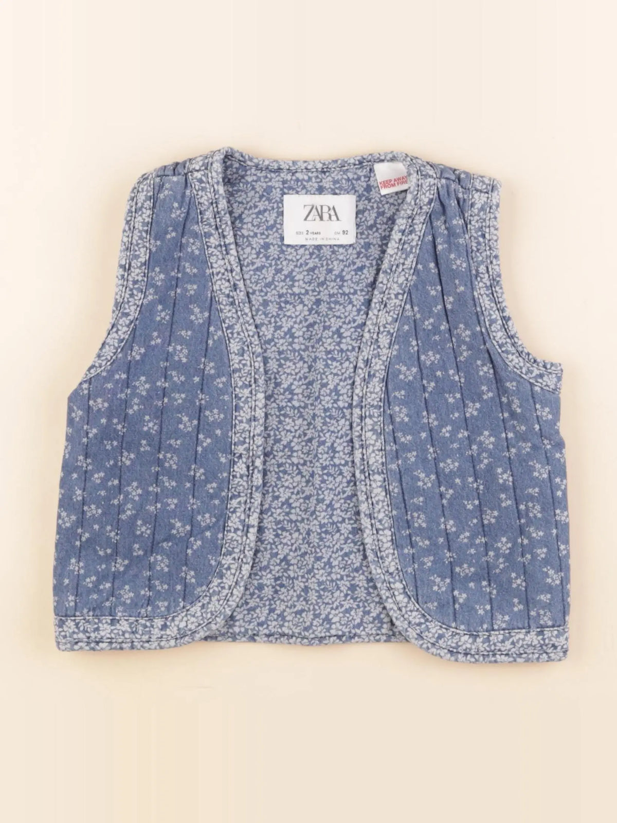 Zara - gilet bleu - 2 ans