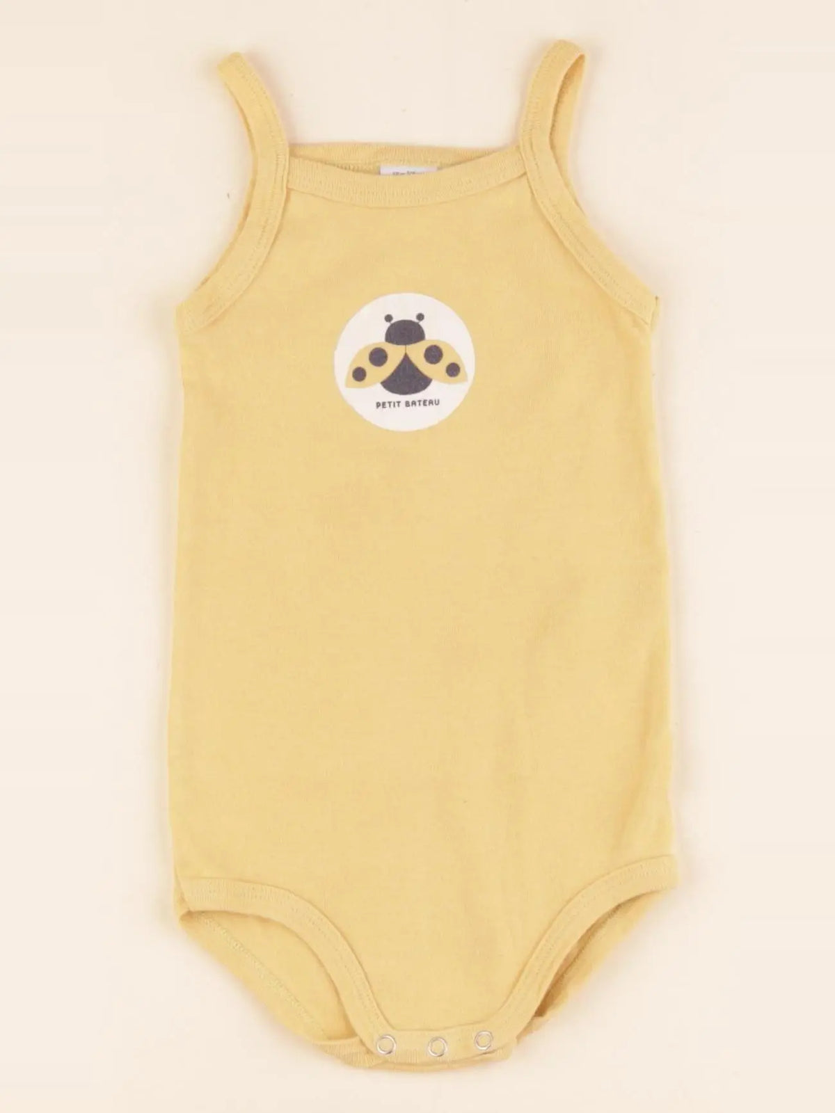 Petit Bateau - body jaune - 18 mois