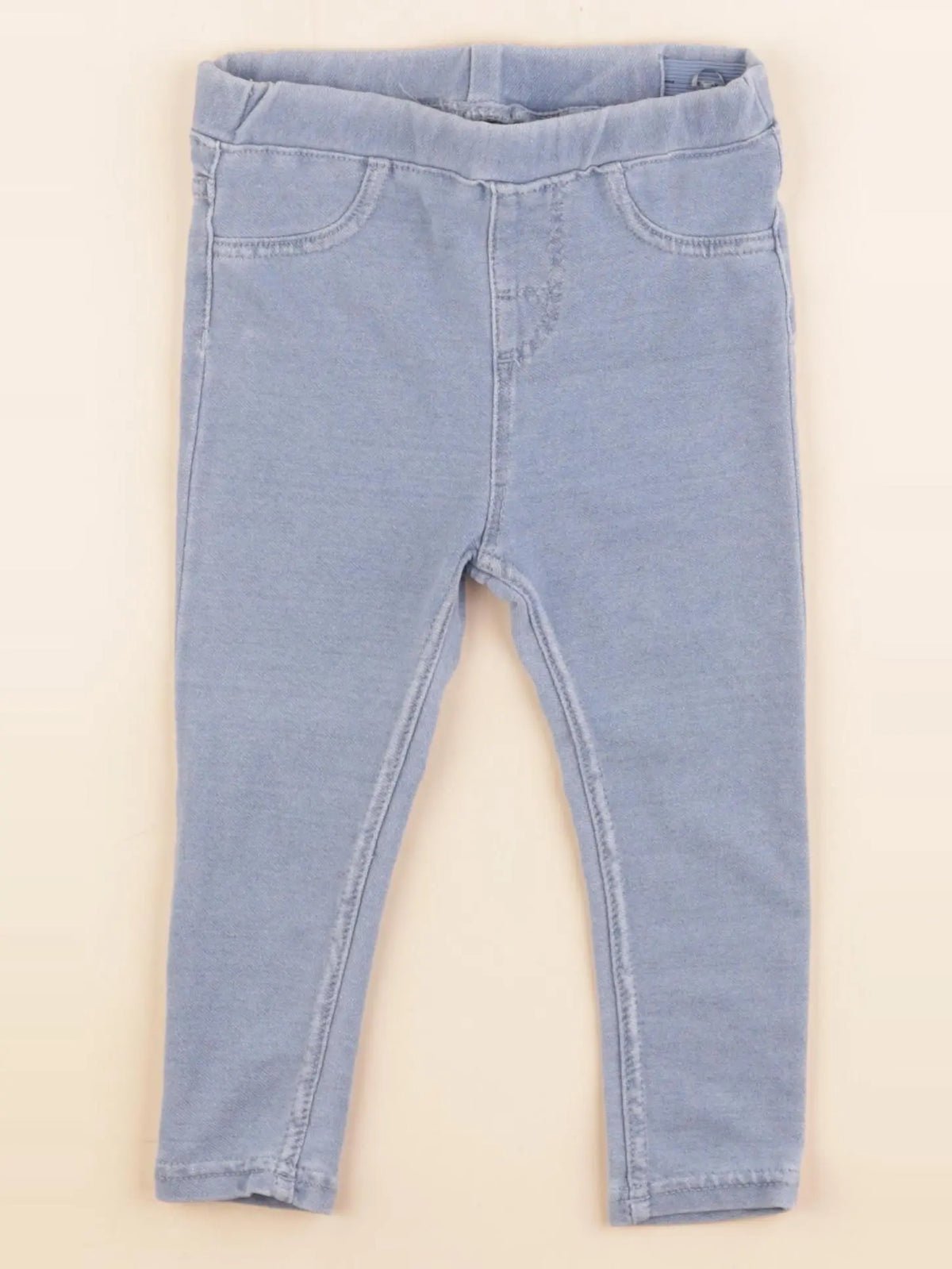 H&M - jegging bleu - 12/18 mois