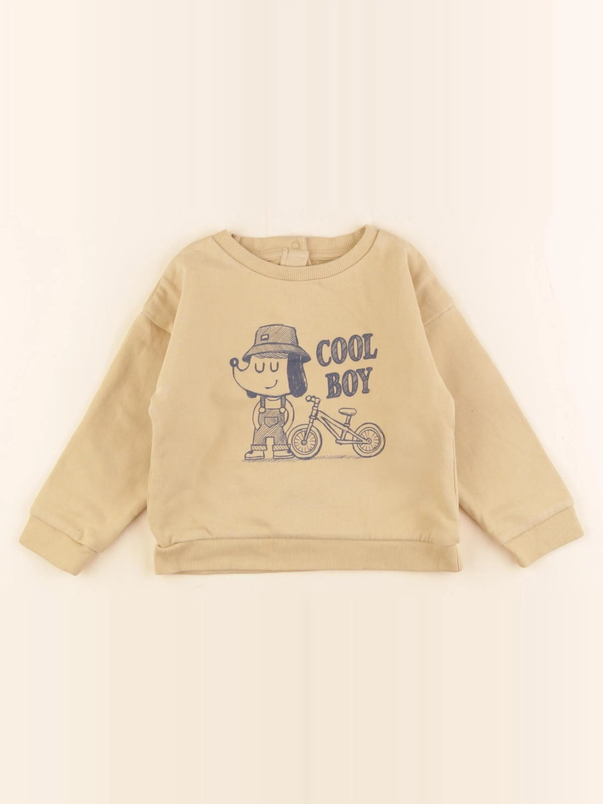 Vertbaudet - sweat jaune - 36 mois