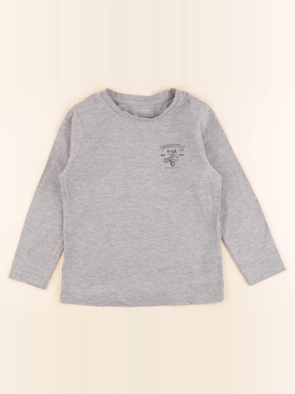 Vertbaudet - tee-shirt gris - 6 ans