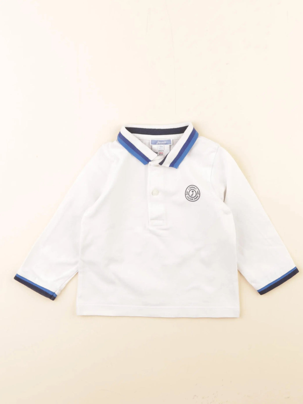 Jacadi - polo blanc - 18 mois