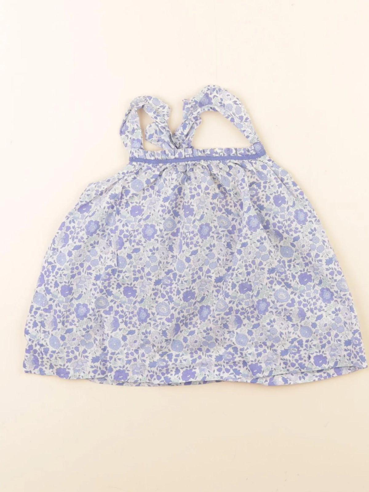 Jacadi - blouse liberty blanc, bleu - 3 ans