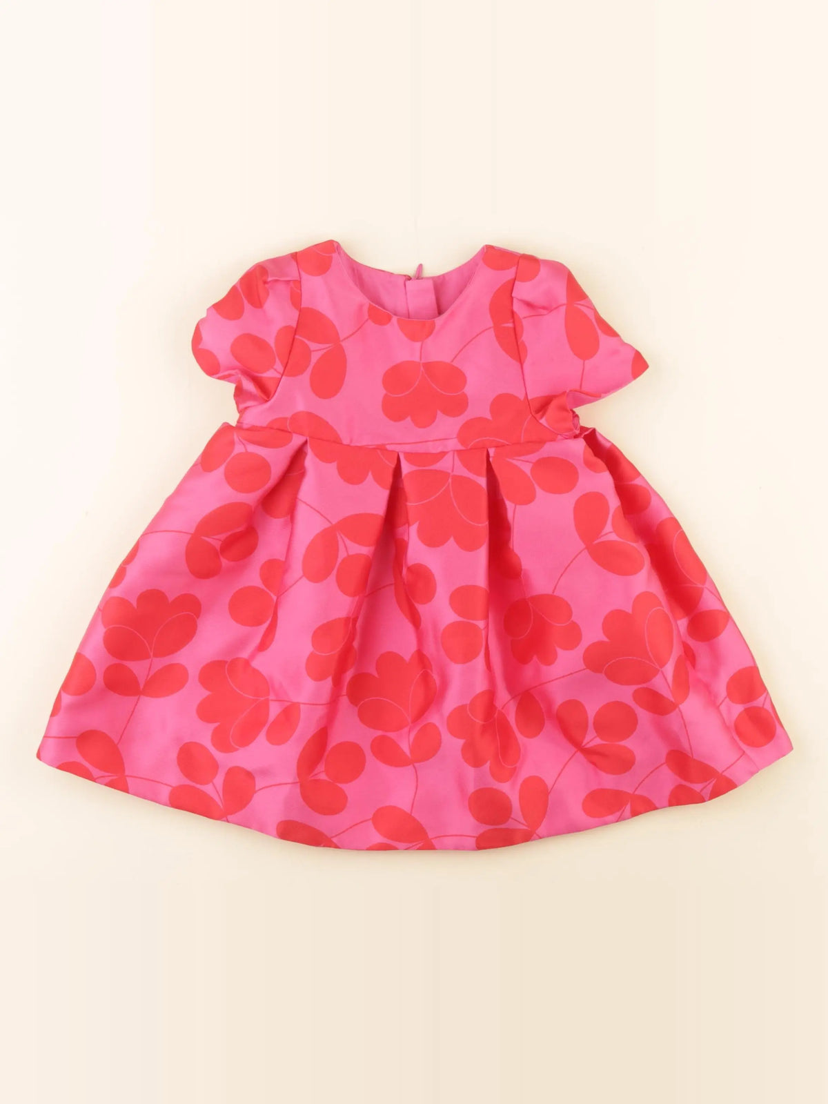 Jacadi - robe rose, rouge - 18 mois
