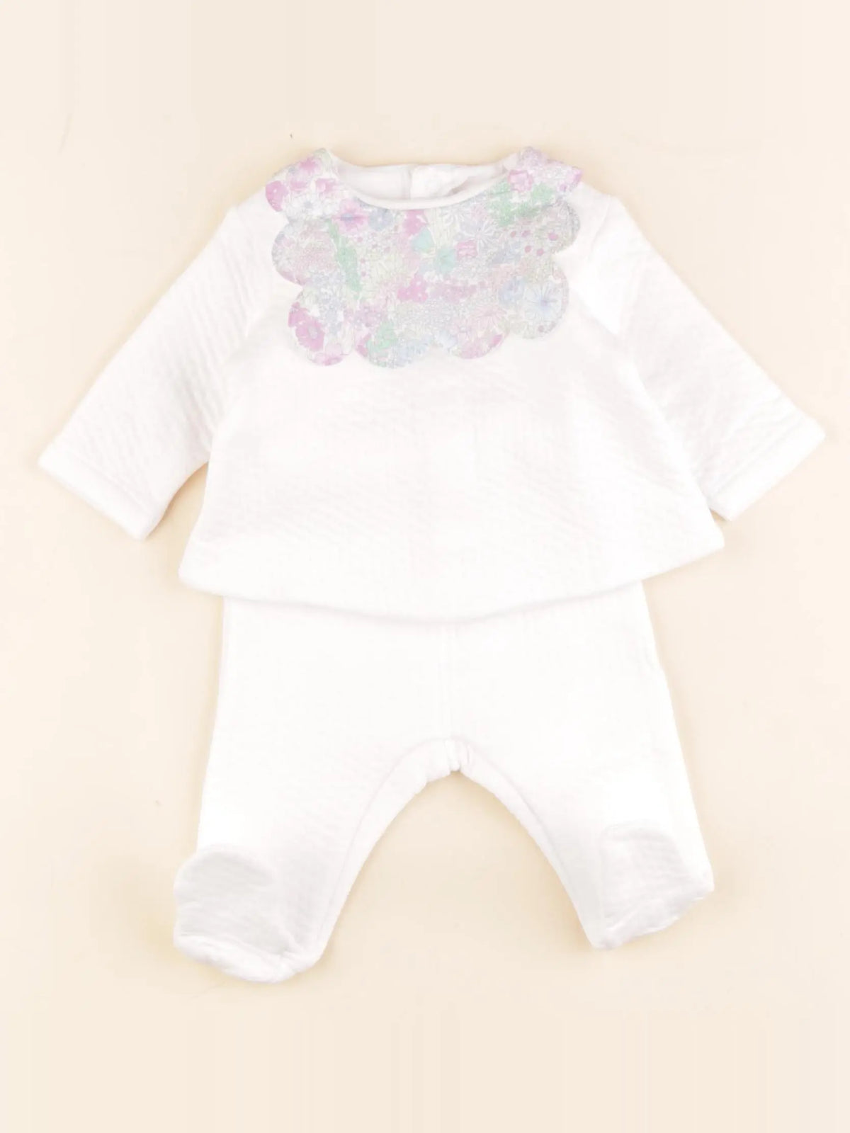 Jacadi - ensemble blanc - 3 mois