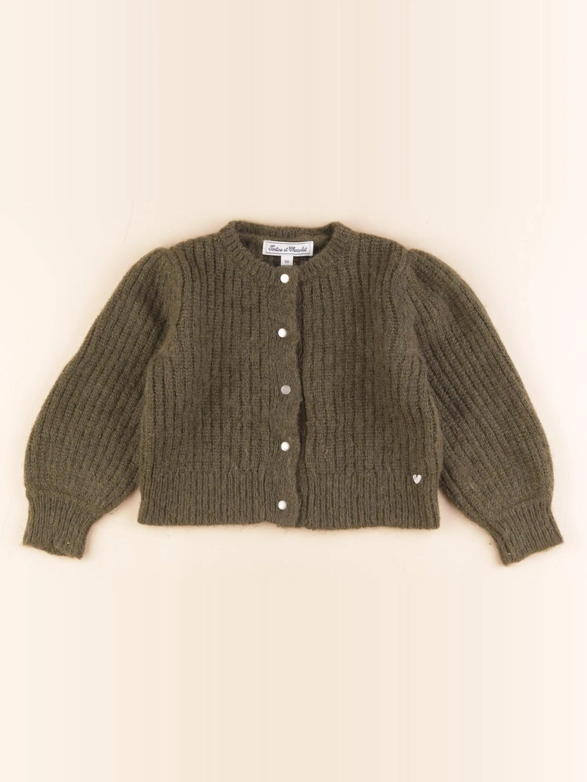 Tartine & Chocolat - gilet vert, or - 6 ans
