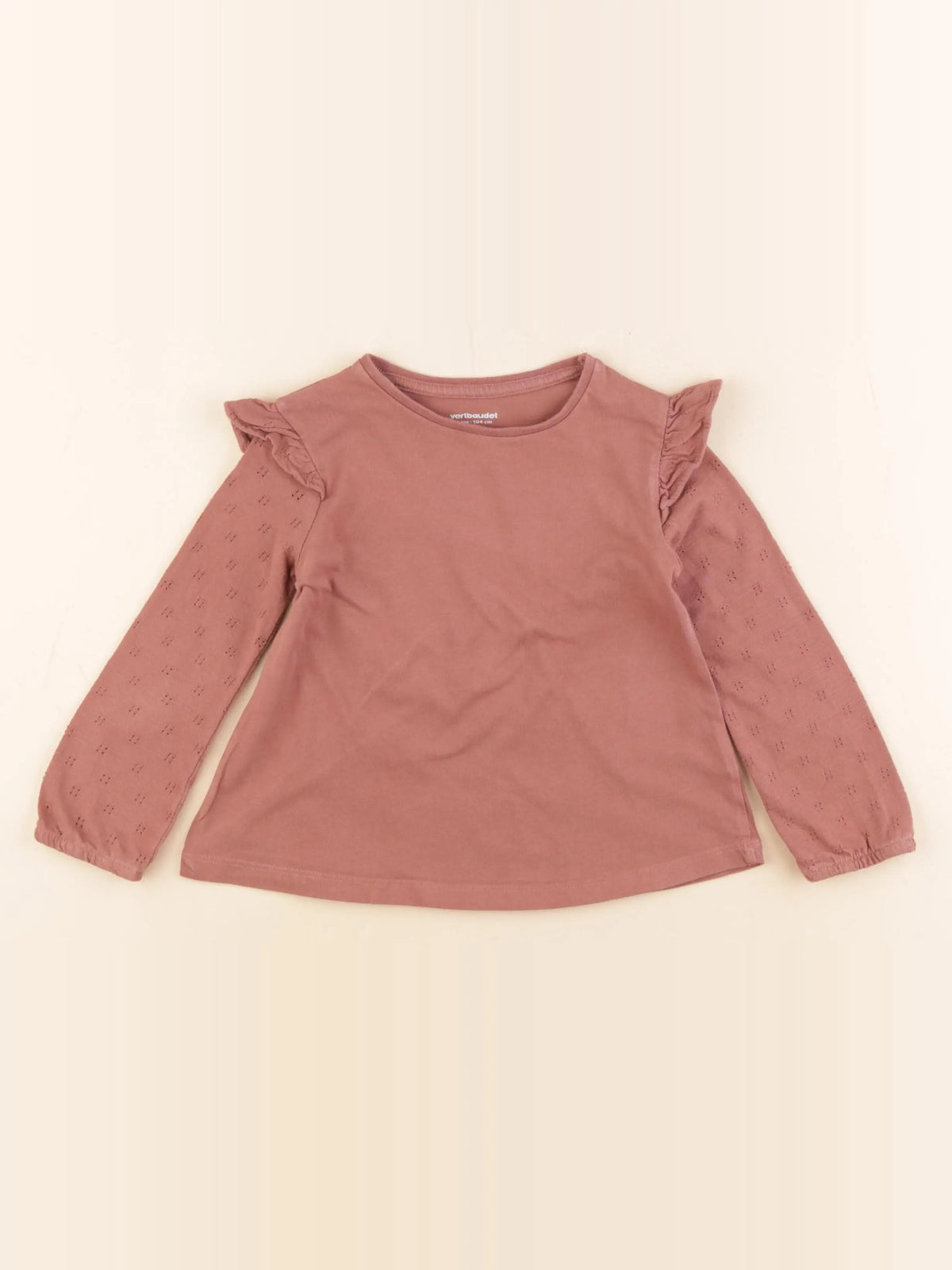 Vertbaudet - tee-shirt marron - 4 ans