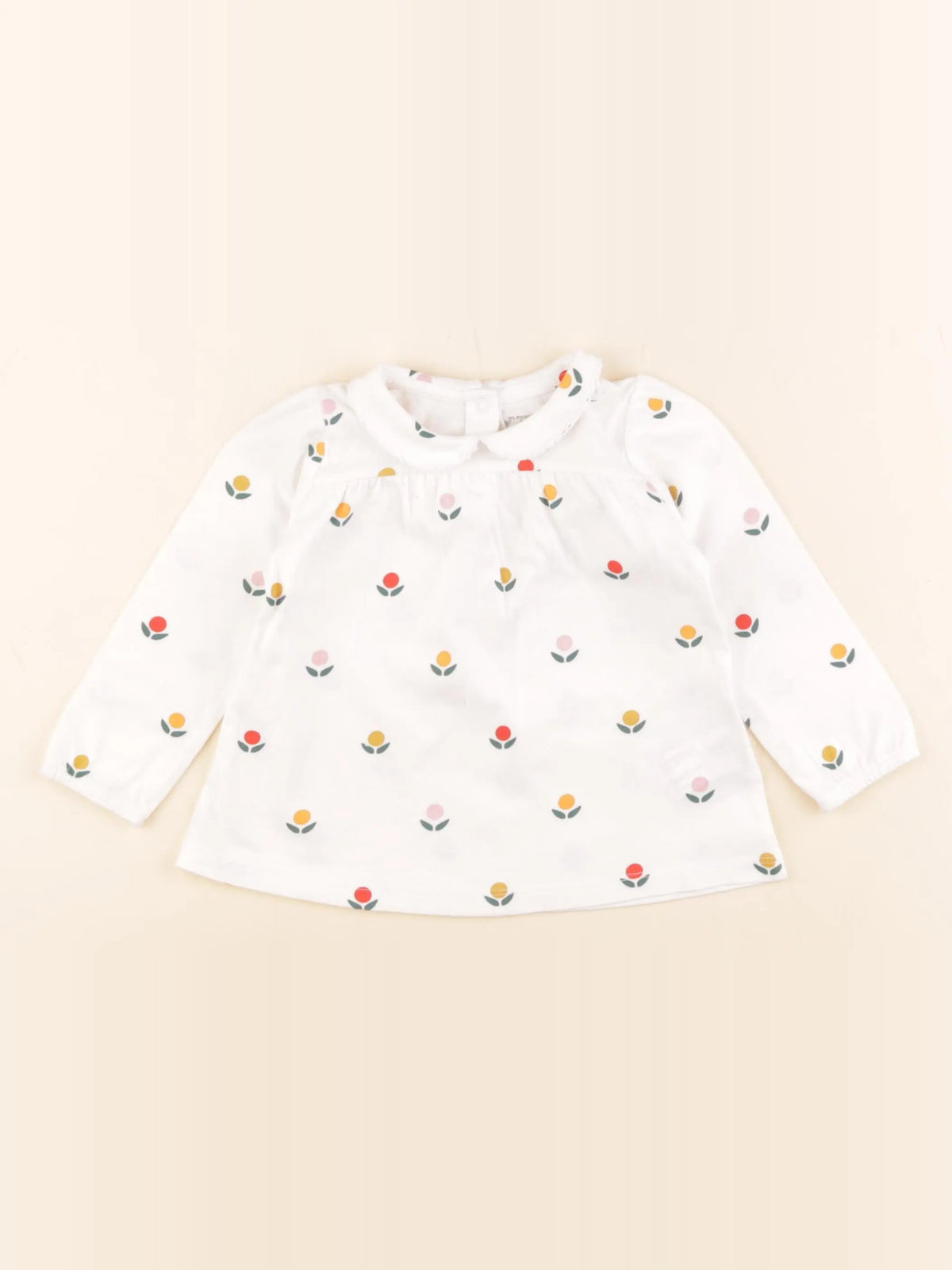 Boutchou - tee-shirt blanc, multicolore - 12 mois